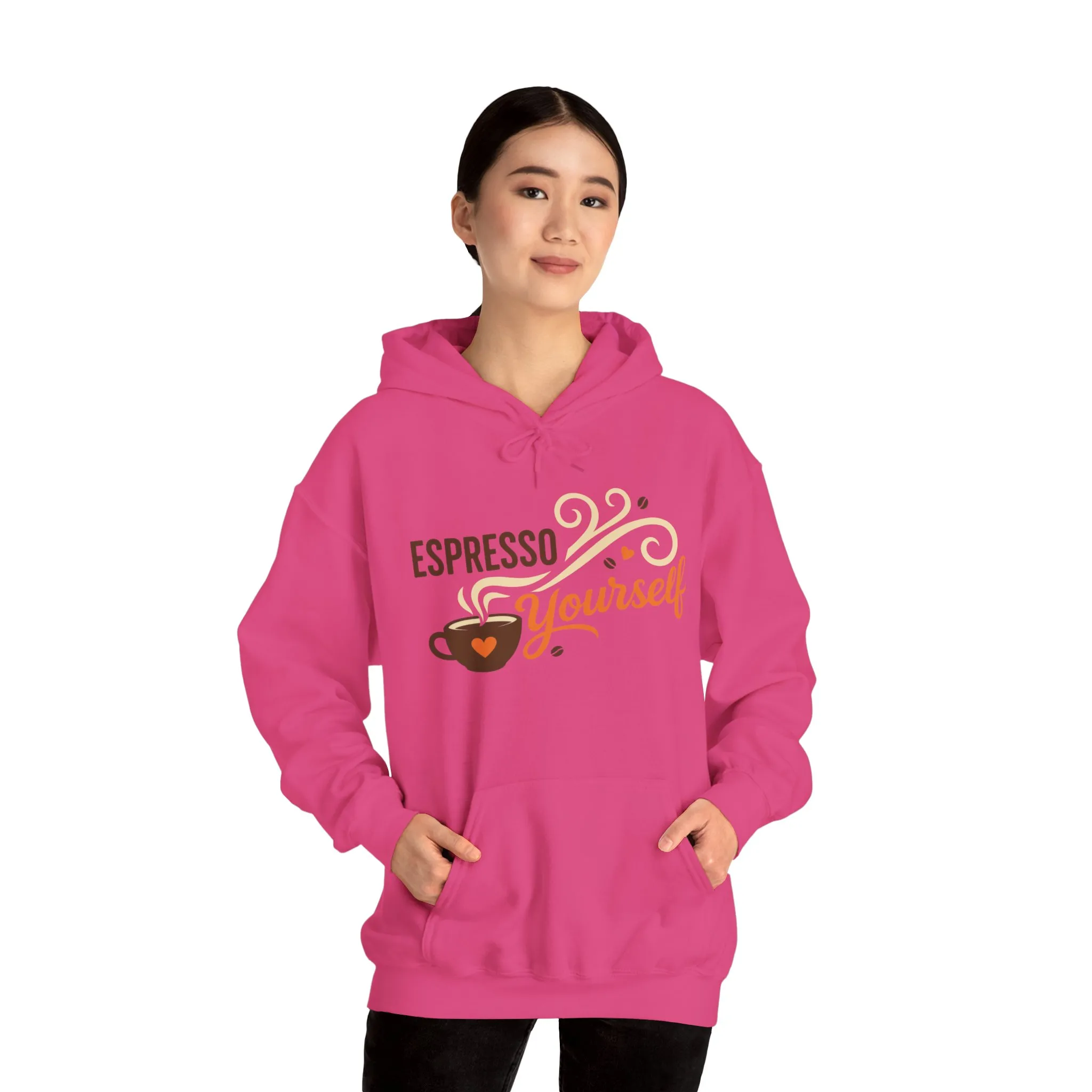 Espresso Yourself Coffee Hoodie, Funny Womens Barista Gift, Cozy Cafe Sweatshirt - Image 31