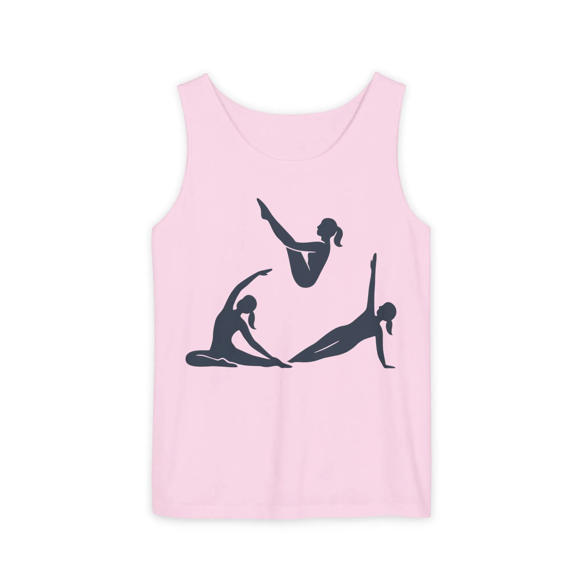 Womens Garment-Dyed Tank Top, Womens Pilates Tank Top, Yoga Fitness Graphic Top, Cute Workout Gym Shirt - Image 15