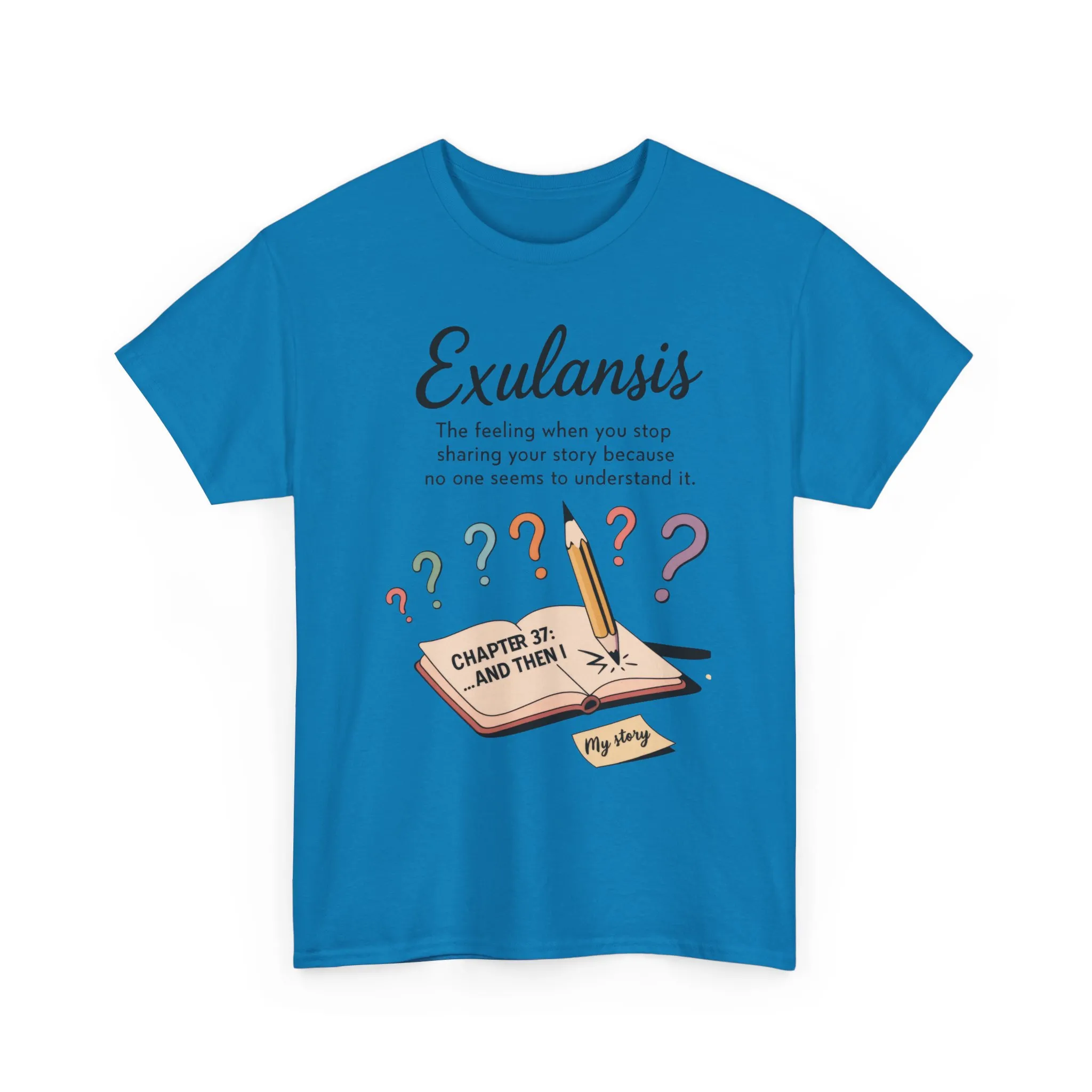 Exulansis Shirt, Emotional Aesthetic Word Tee, Deep Meaning Typography Graphic Tee, Women's Heavy Cotton Tee, deep meaning t shirt - Image 19