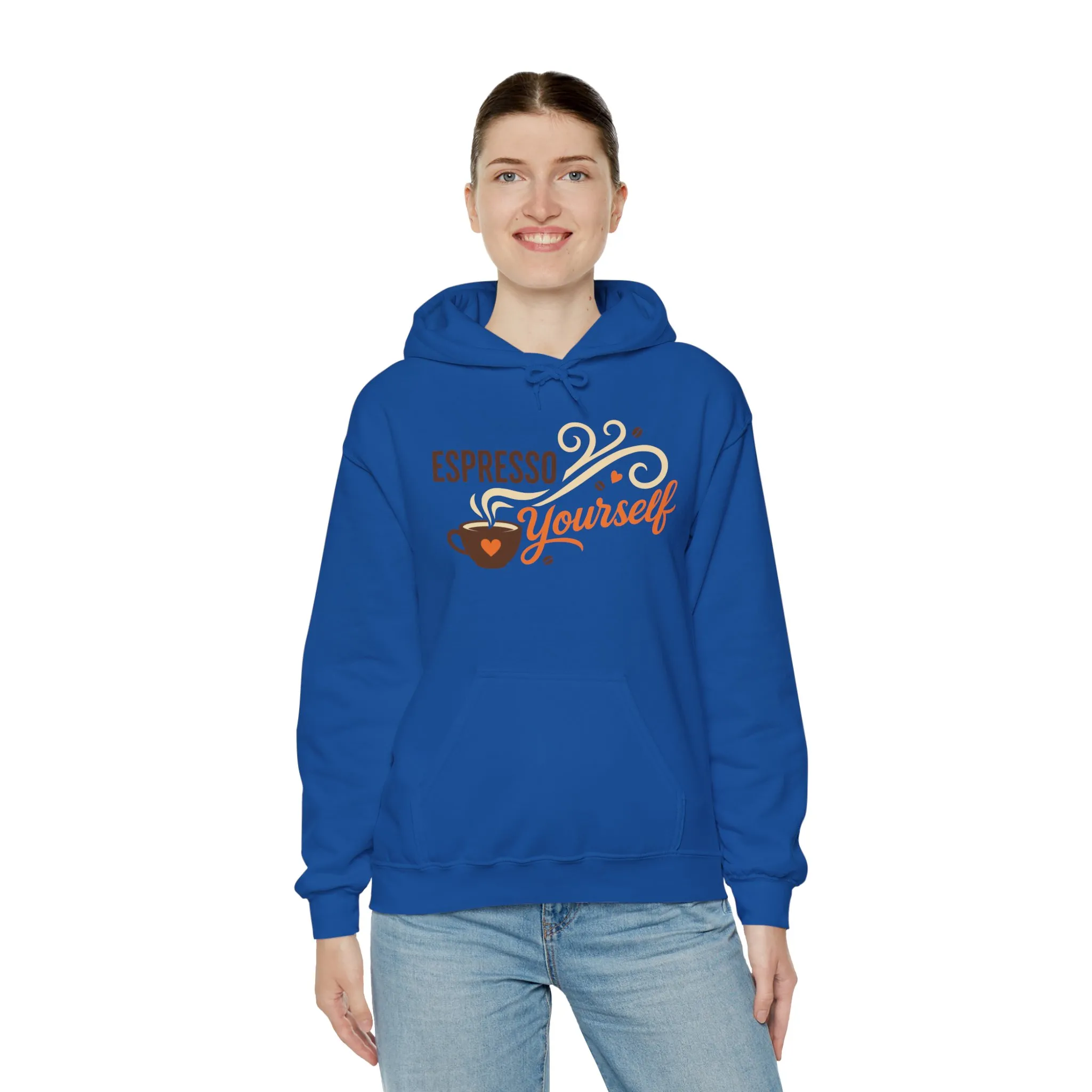 Espresso Yourself Coffee Hoodie, Funny Womens Barista Gift, Cozy Cafe Sweatshirt - Image 20