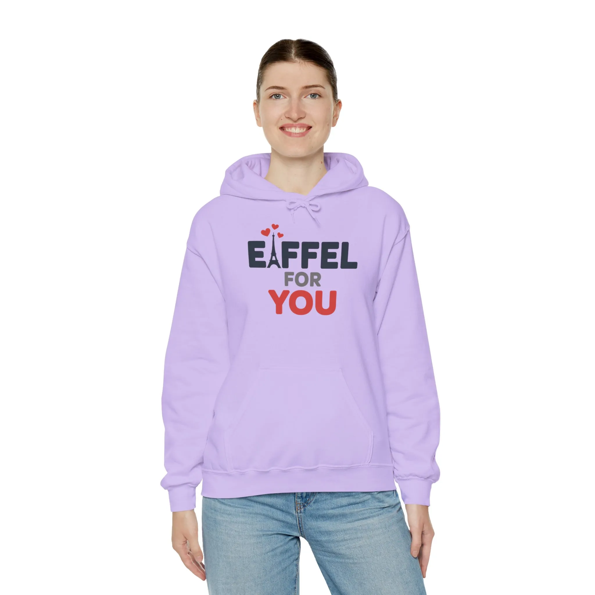Womens Heavy Blend™ Hooded Sweatshirt, Eiffel For You Romantic Paris Womens Hoodie - Image 4