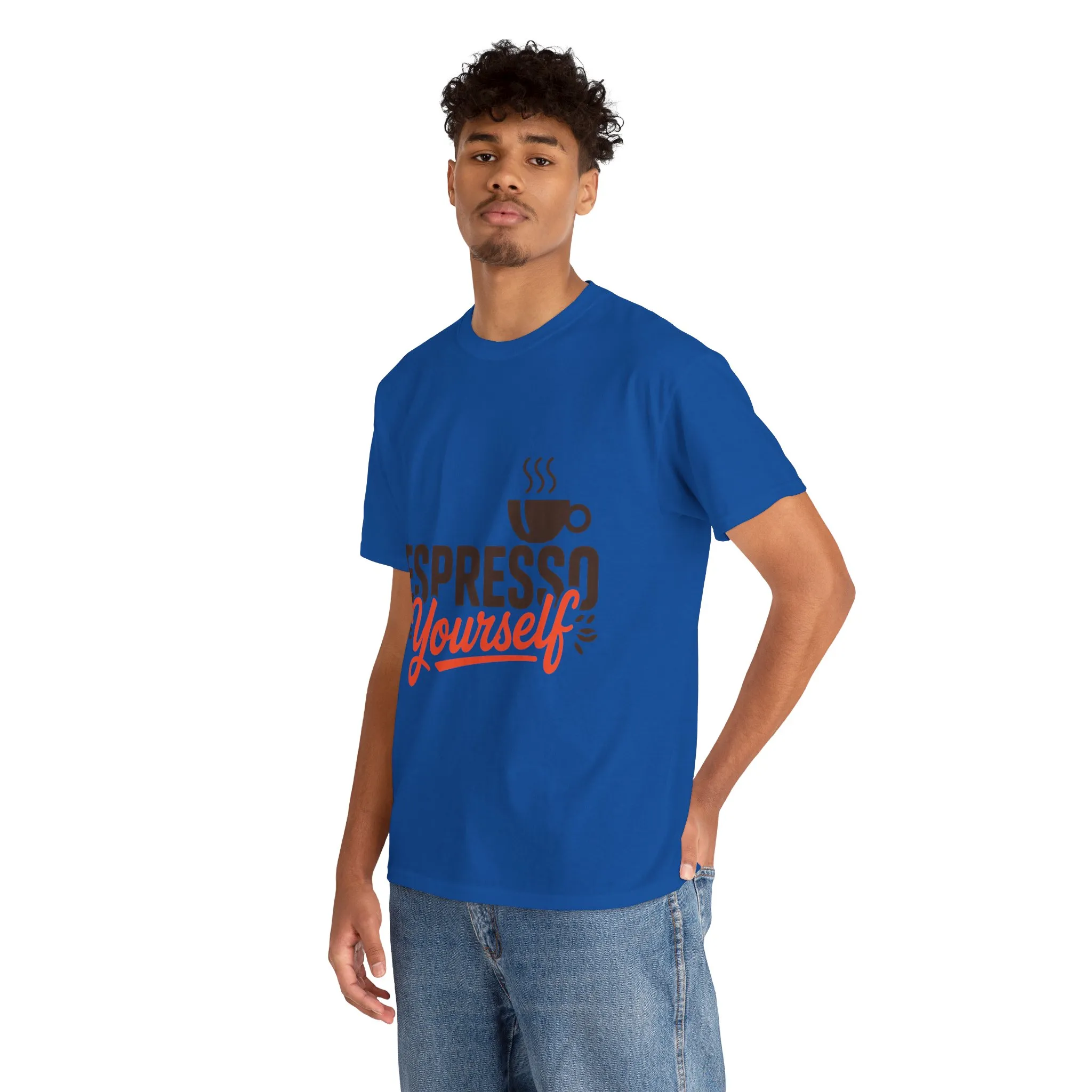Espresso Yourself Mens T-Shirt, Funny Coffee Graphic Tee, Coffee Tee, Coffee Humor - Image 27