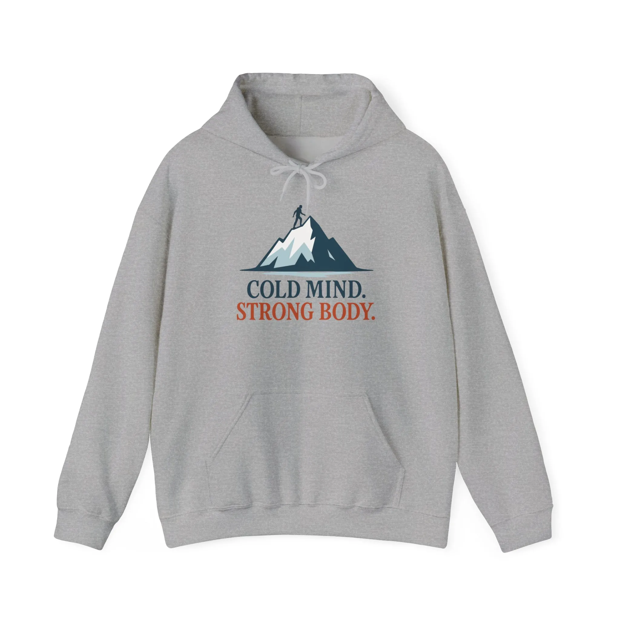 Mens Heavy Blend™ Hooded Sweatshirt, Cold Mind Strong Body Sweatshirt, Nordic Mountain Minimalist Pullover - Image 13