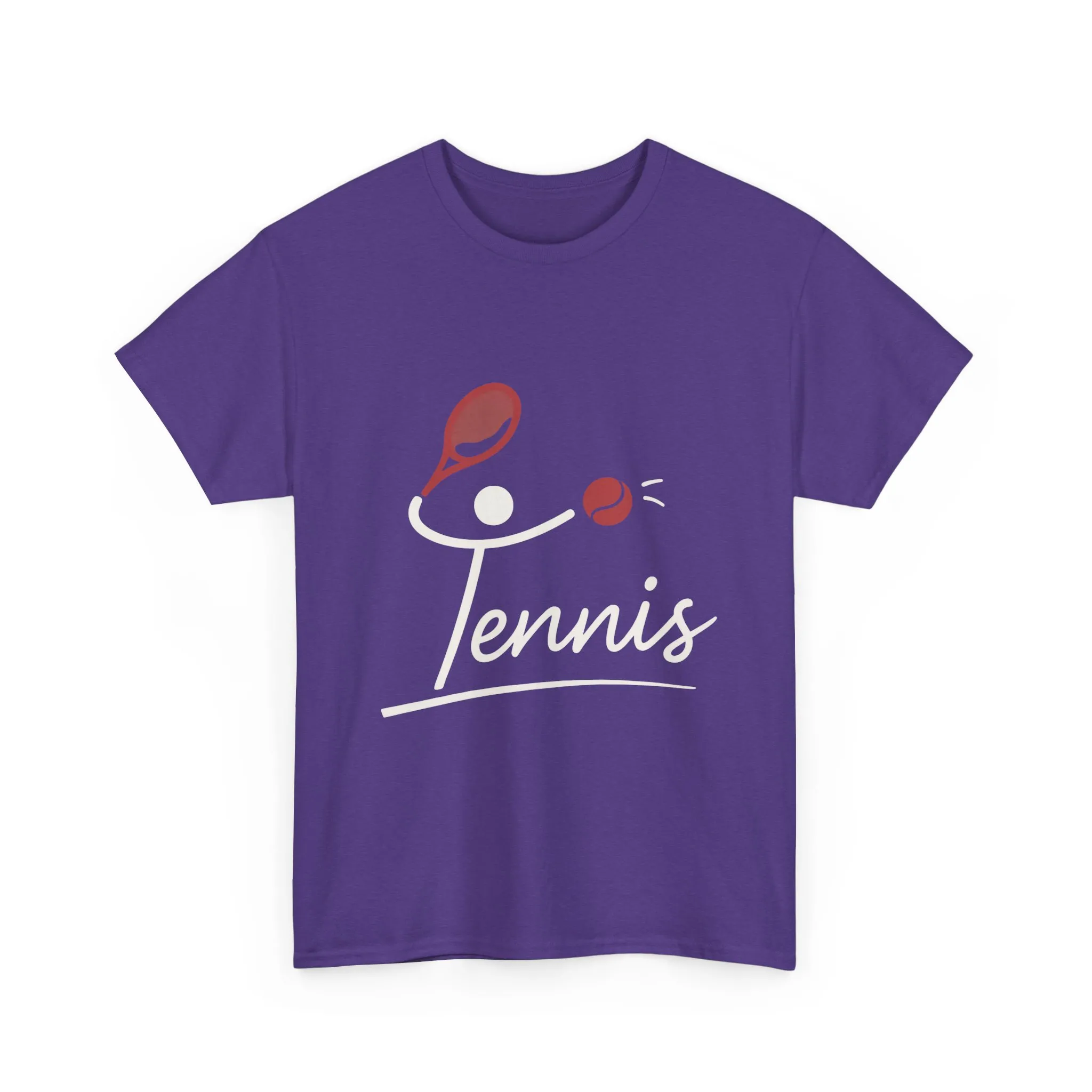 Womens Heavy Cotton Tee, Womens Tennis Graphic T-Shirt, Cute Sports Tee, Funny Workout Gym Top for Women - Image 19