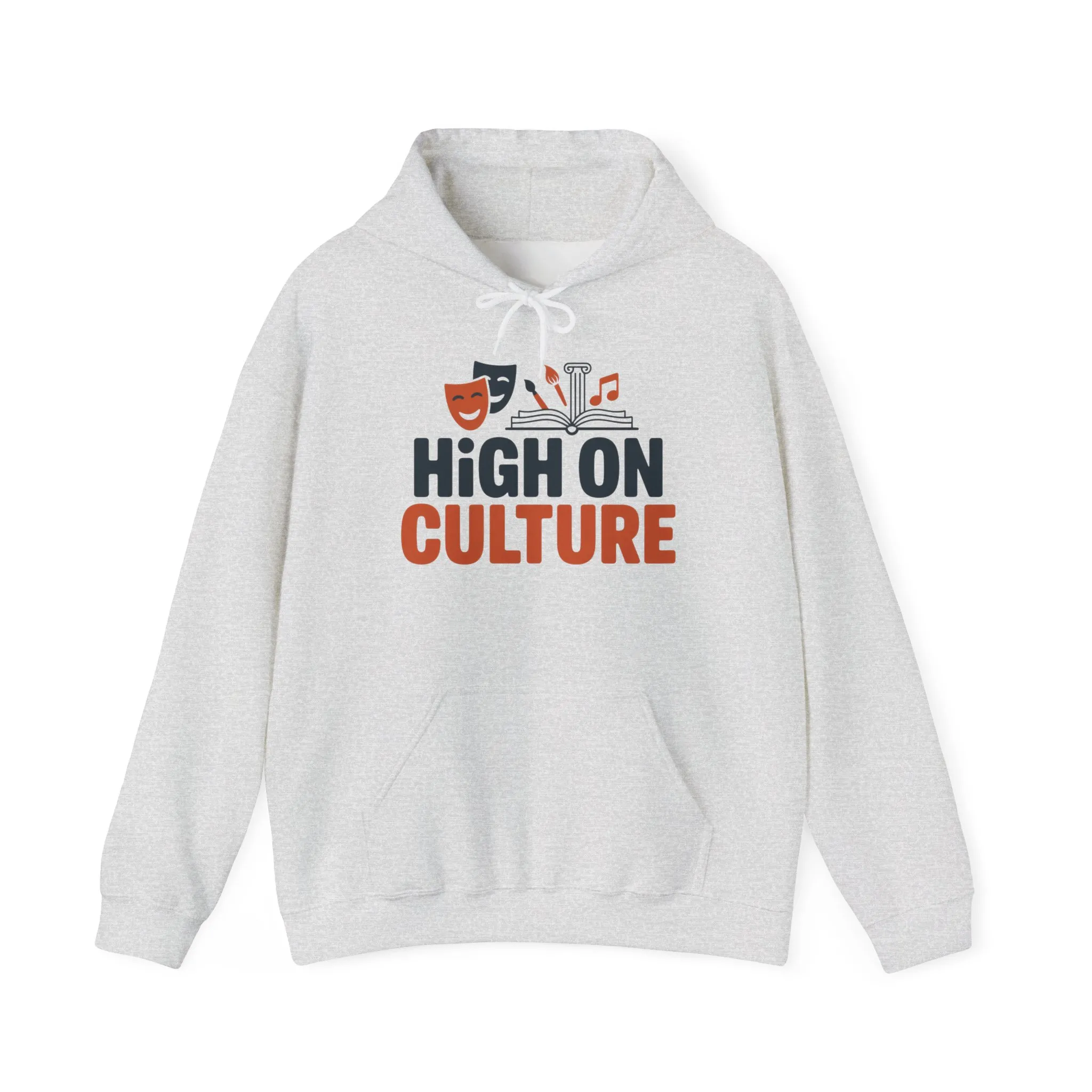 Mens Heavy Blend™ Hooded Sweatshirt, High on Culture Mens Hoodie, Funny Smart Graphic Hoodie - Image 2