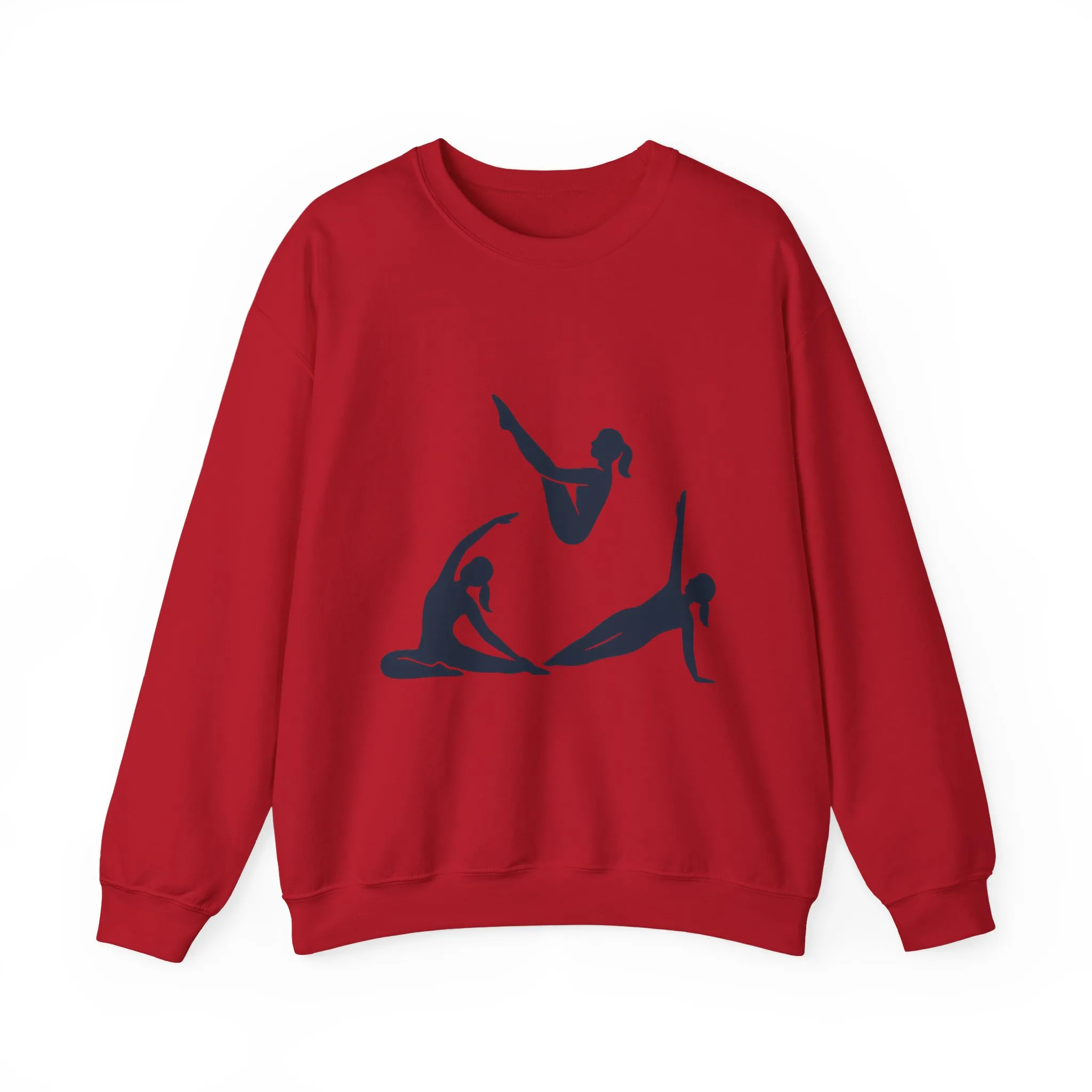 Womens Heavy Blend™ Crewneck Sweatshirt, Womens Pilates Sweatshirt, Yoga Fitness Graphic Pullover, Cute Workout Gym Top, Yoga Lover Gift - Image 25