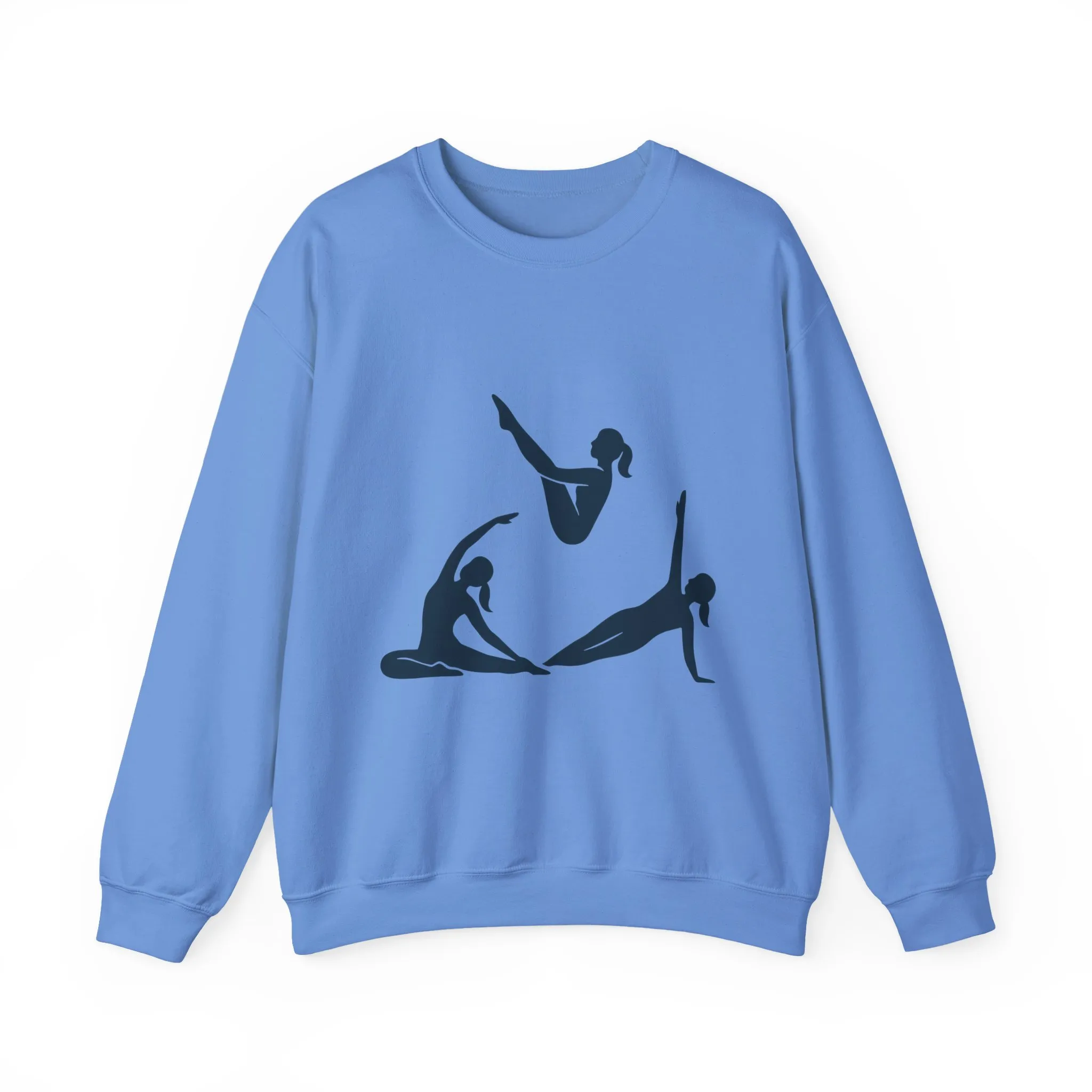 Womens Heavy Blend™ Crewneck Sweatshirt, Womens Pilates Sweatshirt, Yoga Fitness Graphic Pullover, Cute Workout Gym Top, Yoga Lover Gift - Image 10
