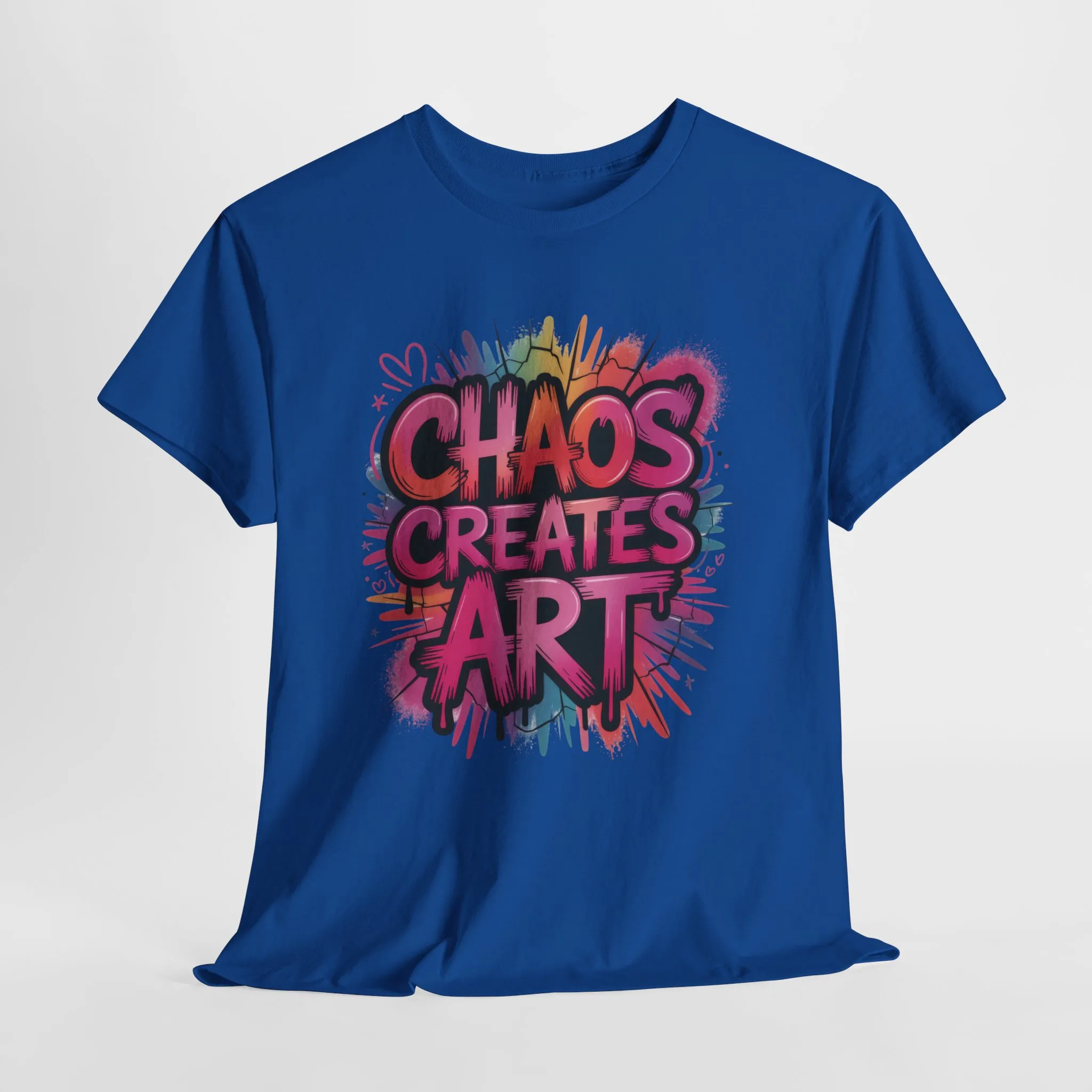 Chaos Creates Art Colorful Graffiti Womens Graphic Tee, Graffiti Shirt, Streetwear Tee - Image 16