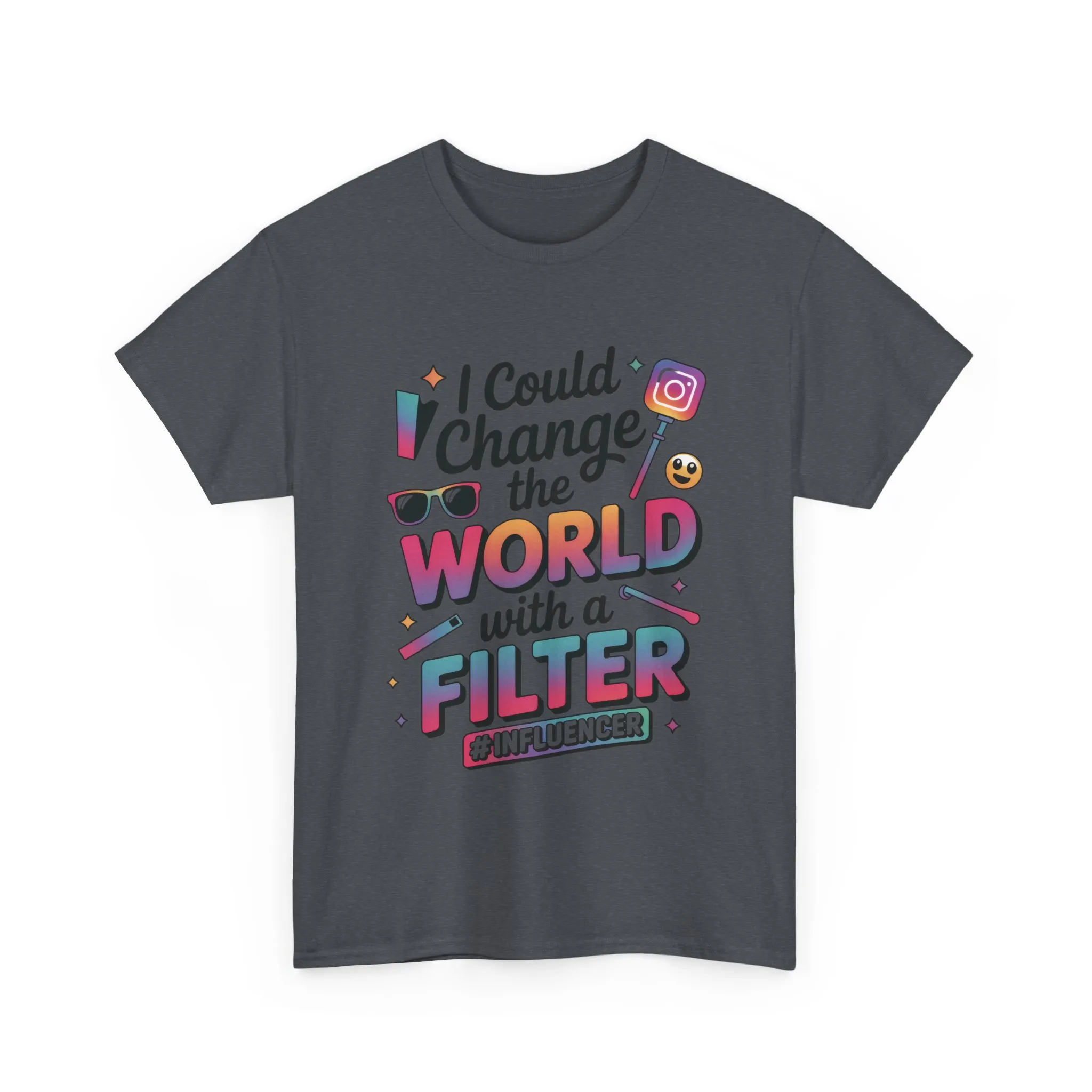 Womens Heavy Cotton Tee, Womens Influencer T-Shirt, Funny Social Media Graphic Tee, Cute Trendy Top - Image 16