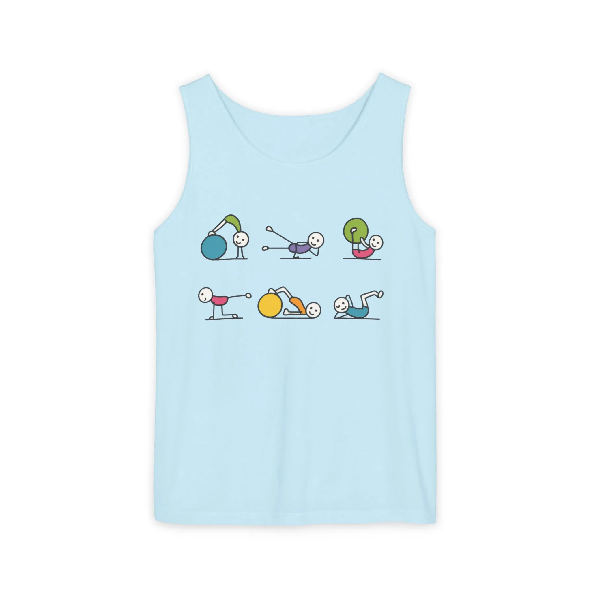Womens Garment-Dyed Tank Top, Fit Fun Pilates Womens Tank Top, Cute Workout Shirt, Funny Yoga Gym Top for Women - Image 7
