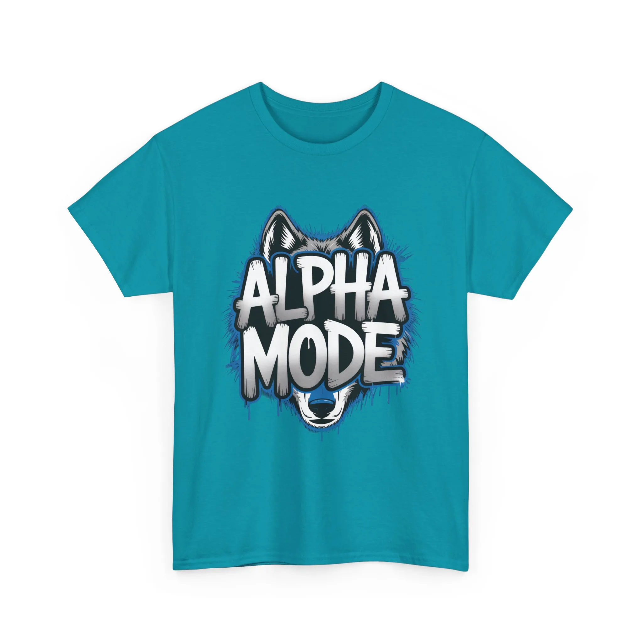 Alpha Mode Wolf Graphic Mens T-Shirt Streetwear, Alpha Tee, Wolf Tee, Street Tee, Wolf Art - Image 31