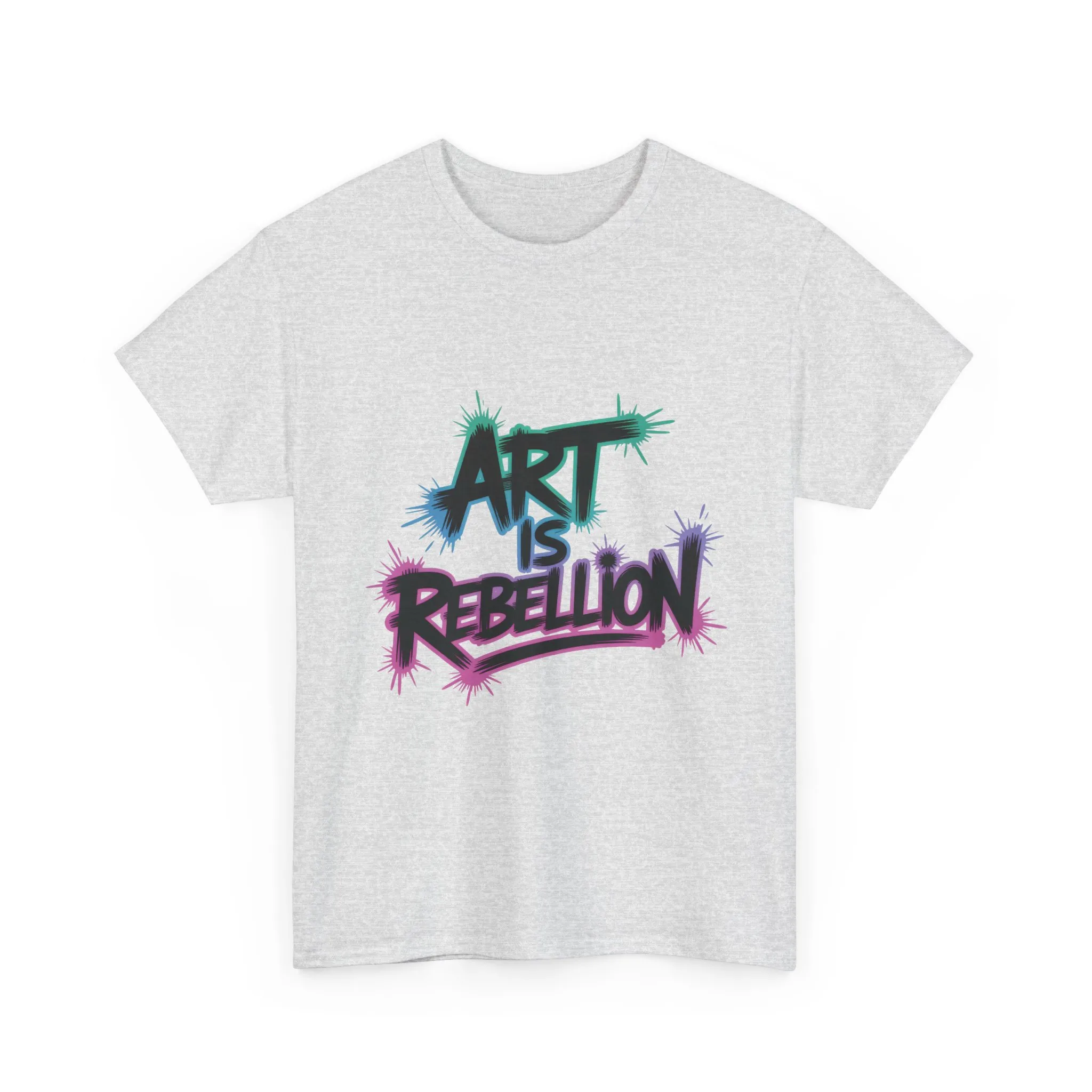 Art Is Rebellion Women's Graphic T-Shirt, Graffiti Street Art Tee, Bold Rebel Statement Top - Image 4