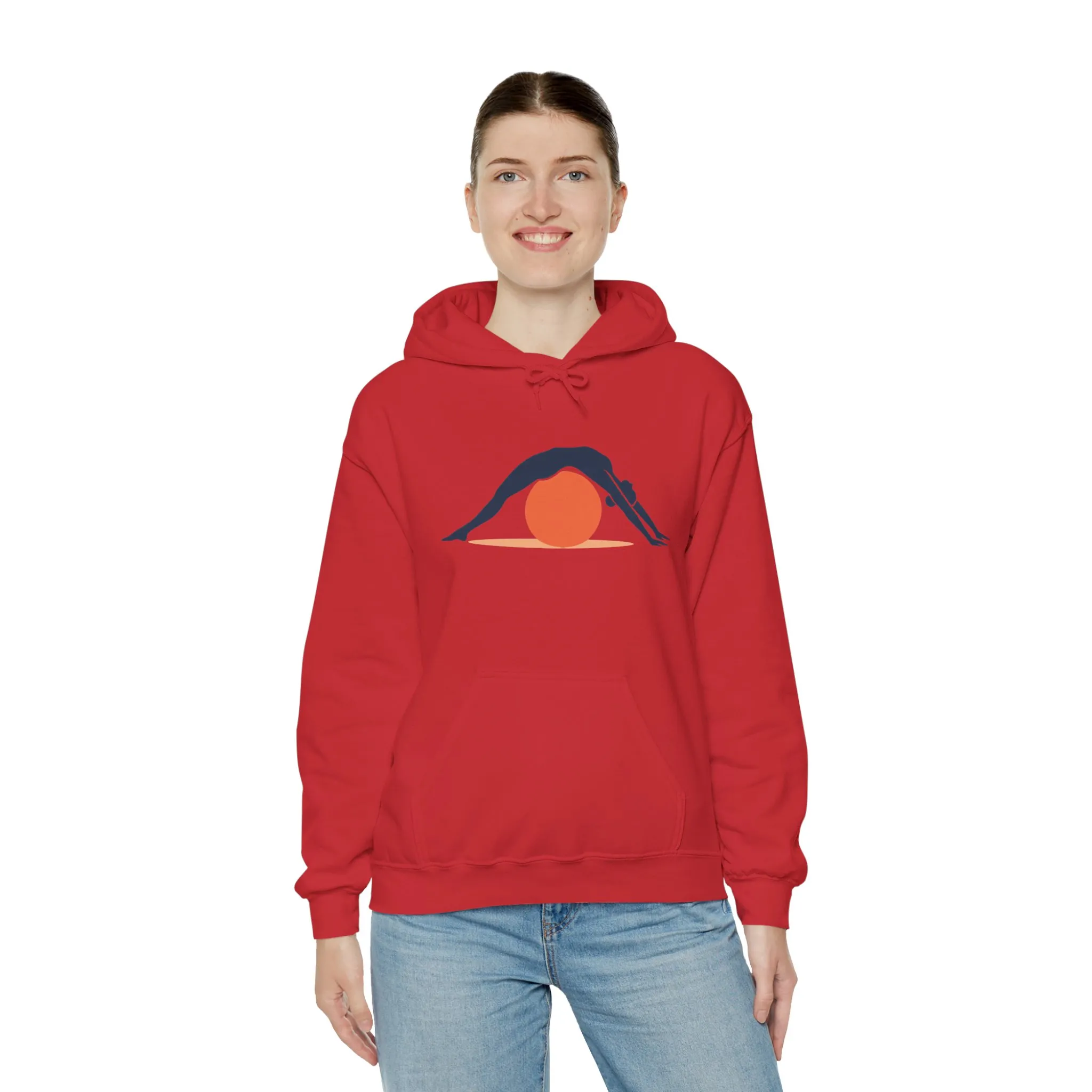Womens Heavy Blend™ Hooded Sweatshirt, Womens Pilates Hoodie, Yoga Fitness Graphic Hooded Sweatshirt, Workout Activewear Top - Image 36