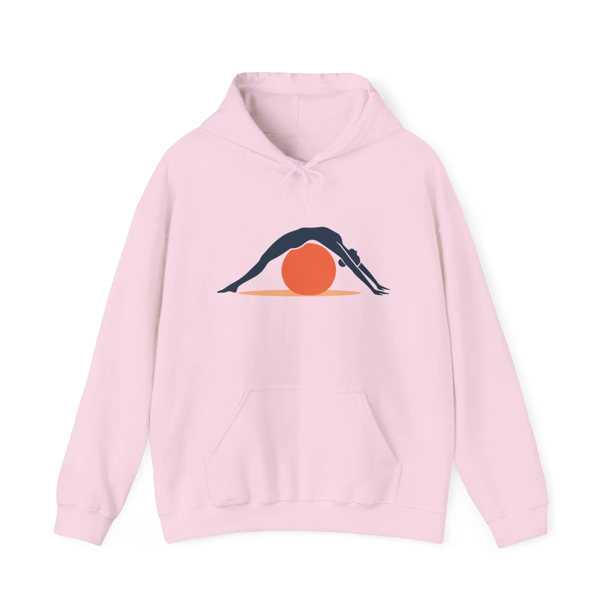 Womens Heavy Blend™ Hooded Sweatshirt, Womens Pilates Hoodie, Yoga Fitness Graphic Hooded Sweatshirt, Workout Activewear Top - Image 2