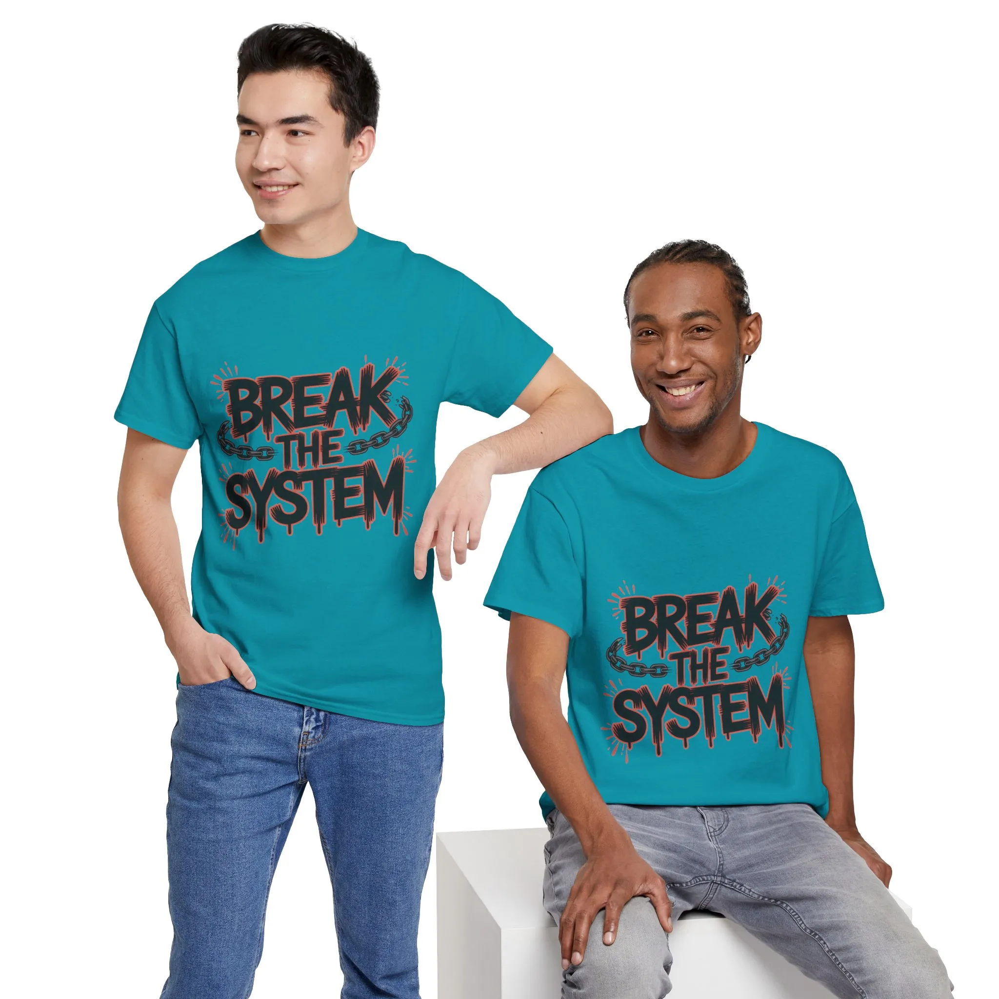 Men's Graphic Tee, Break the System Shirt, Streetwear Punk T-Shirt, Activist Gift for Him - Image 36