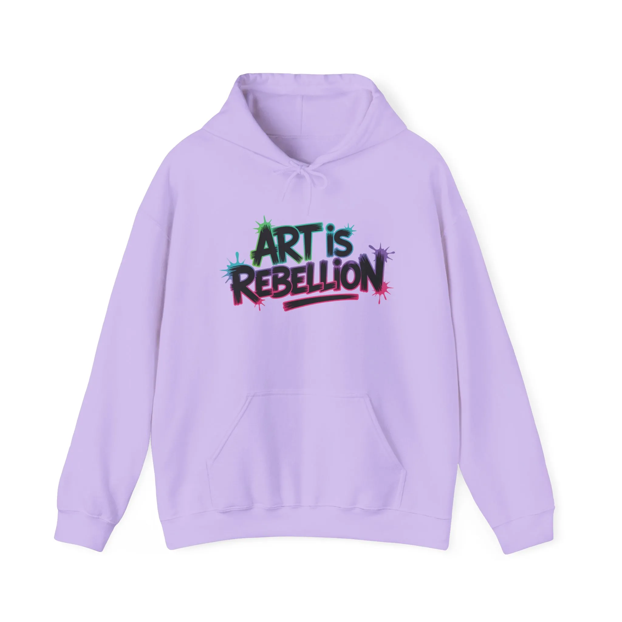 Art Is Rebellion Hoodie, Women's Graffiti Street Art Hooded Sweatshirt, Rebel Graphic Statement Pullover, Heavy Blend™ Hooded Sweatshirt - Image 23
