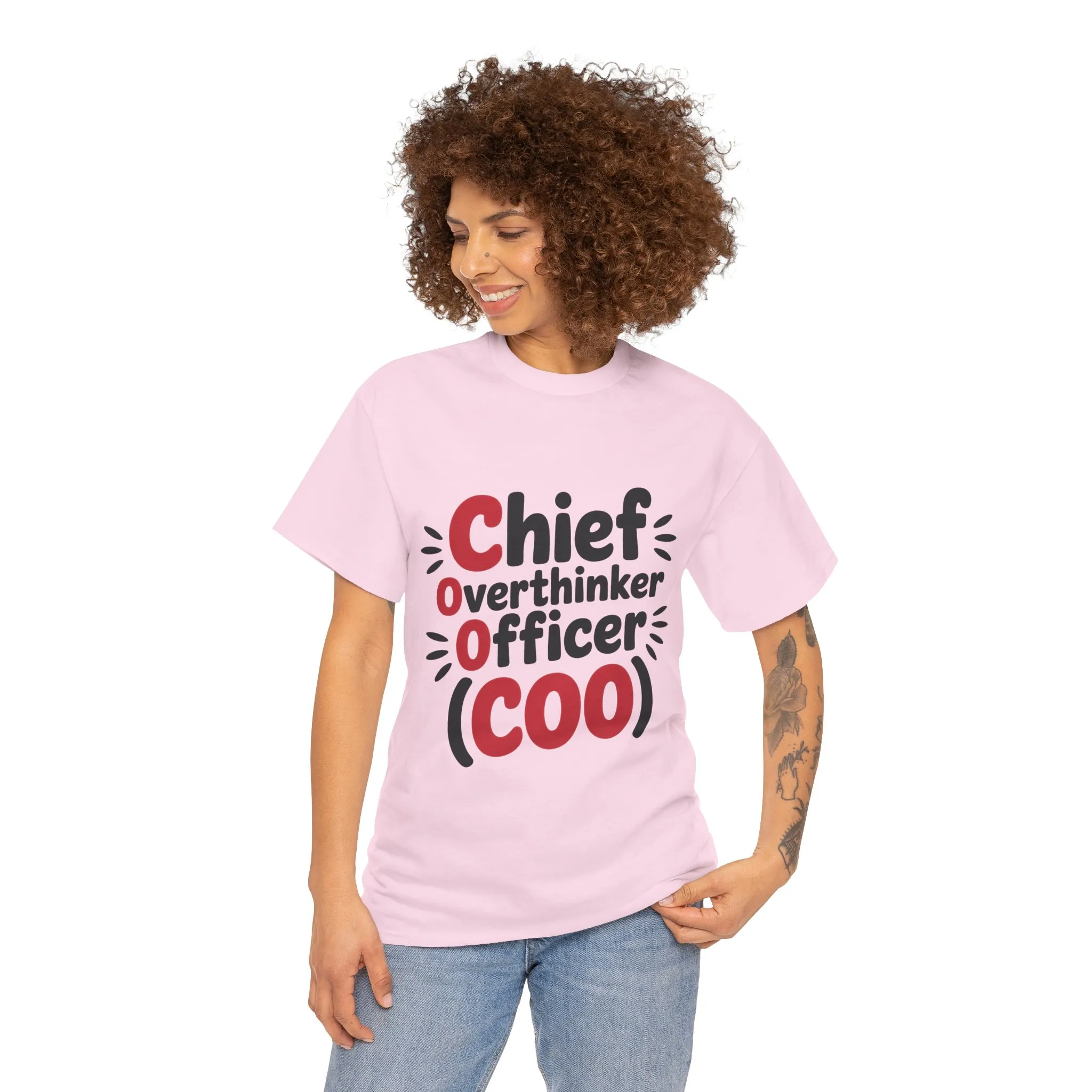 Women's COO T-Shirt, Chief Overthinker Officer Funny Graphic Tee, Sarcastic Work Shirt - Image 26