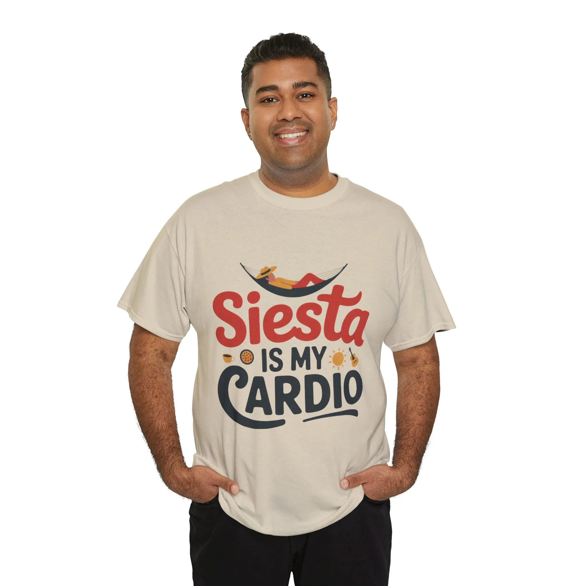 Siesta Is My Cardio Funny Mens T-Shirt Spain Humor Tee, Siesta Shirt, Siesta Culture Gift - Image 3