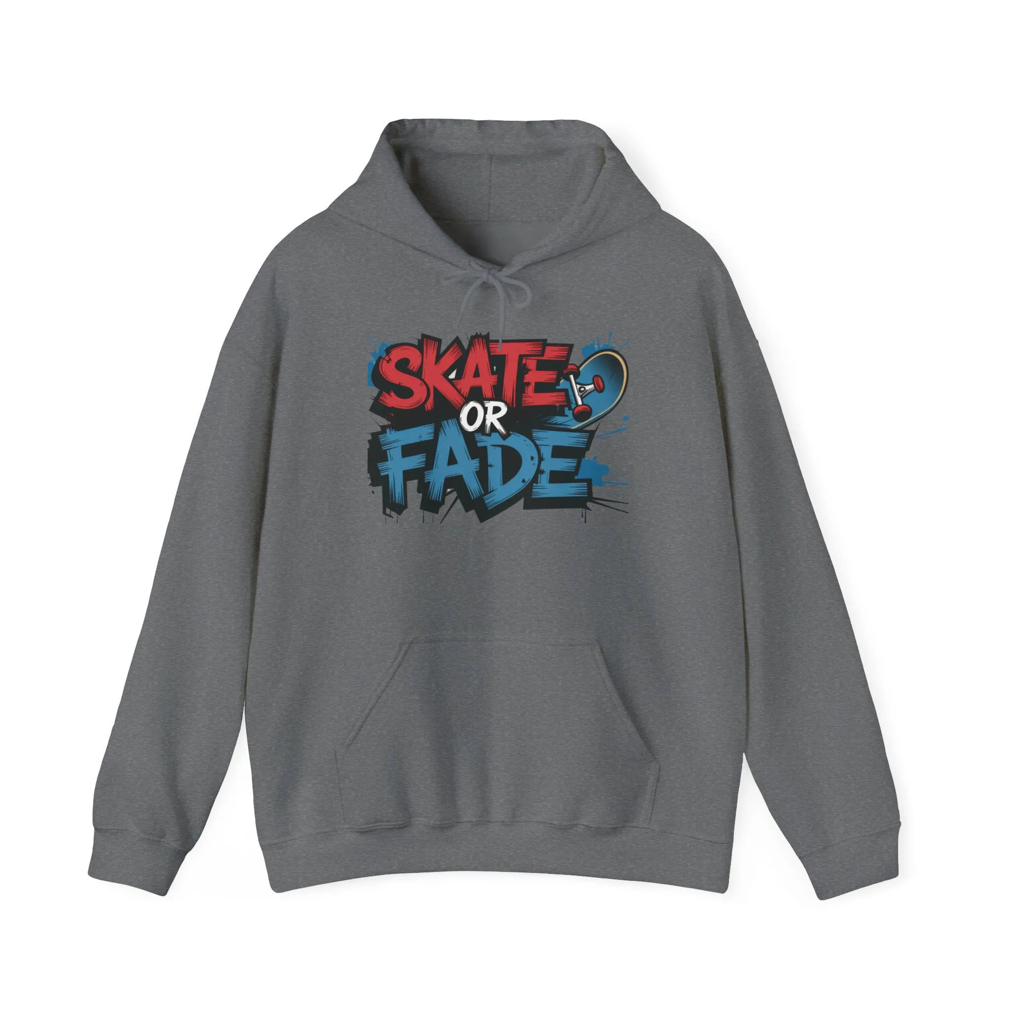 Skate Or Fade Men's Hoodie, Graffiti Skateboarding Pullover, Urban Streetwear Hoodie for Skaters - Image 15