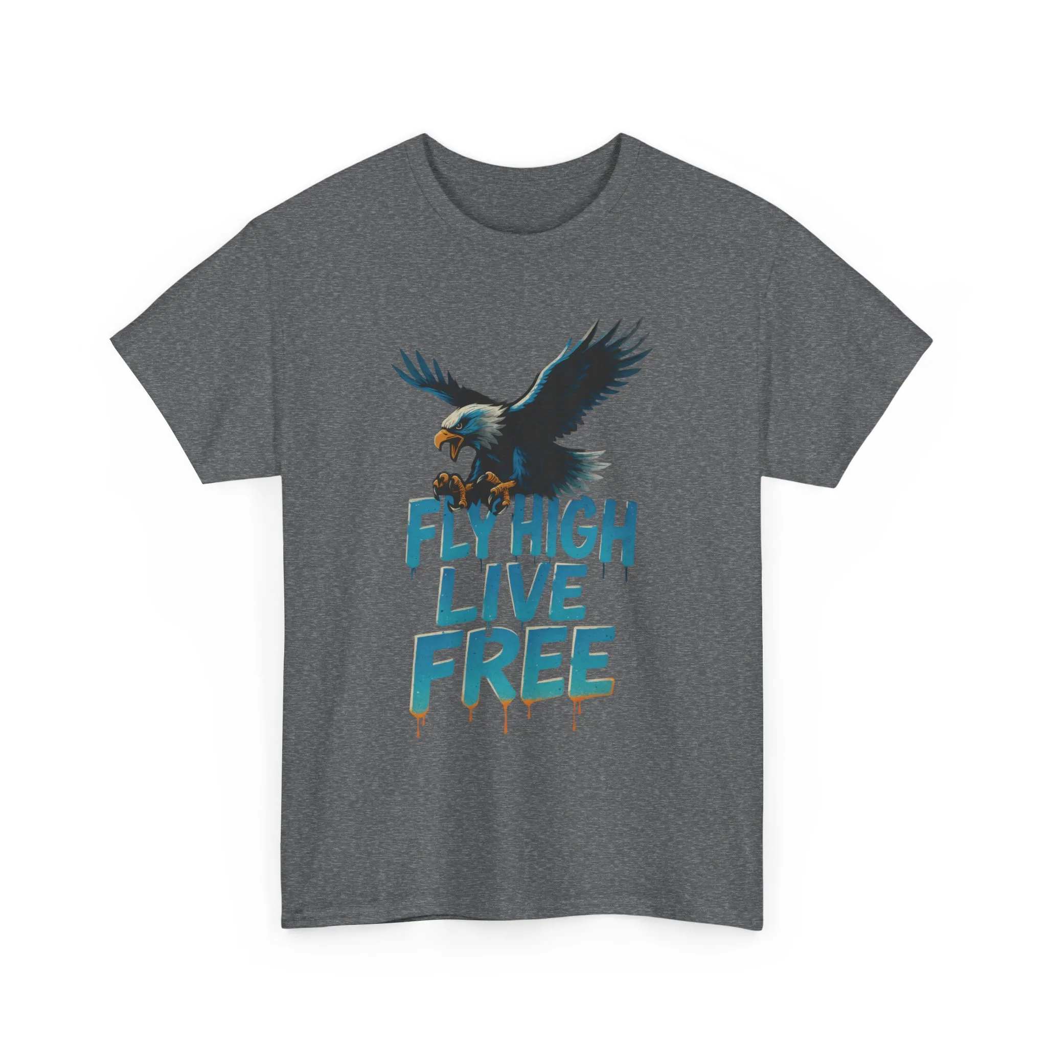 Fly High Live Free Eagle Graphic Mens T-Shirt, Eagle Tee, Fly Free Tee, Wild Flight - Image 13