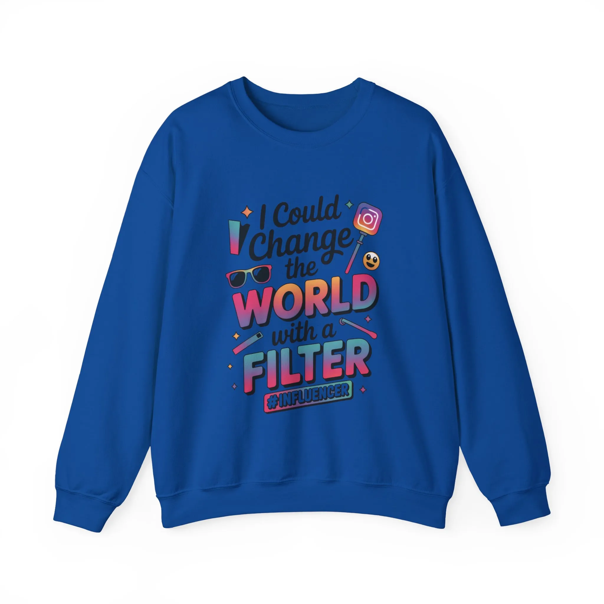Womens Heavy Blend™ Crewneck Sweatshirt, Womens Influencer Sweatshirt, Funny Social Media Pullover, Cute Trendy Graphic Top - Image 22