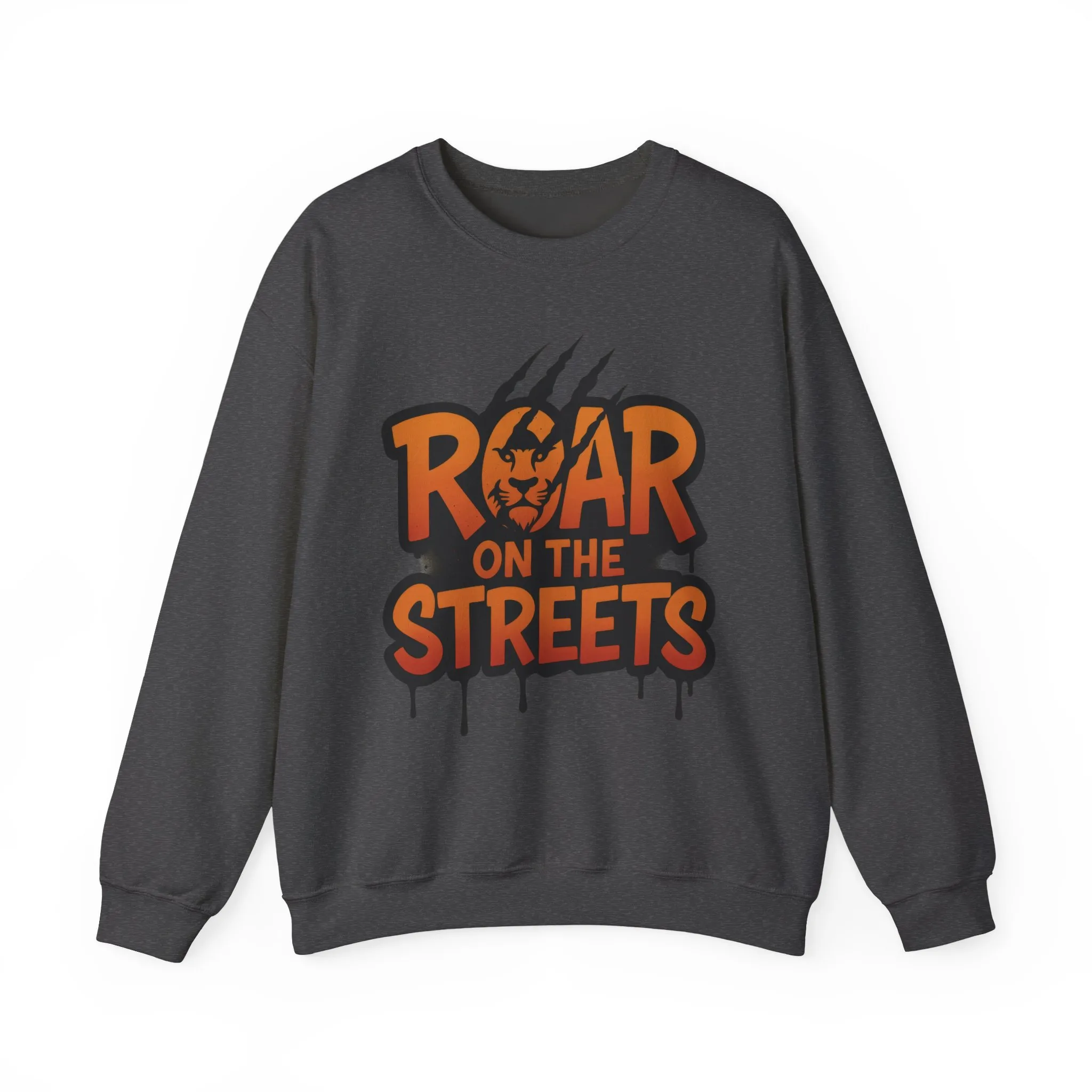 Mens Heavy Blend™ Crewneck Sweatshirt, Roar on the Streets Mens Lion Crewneck Sweatshirt - Image 16