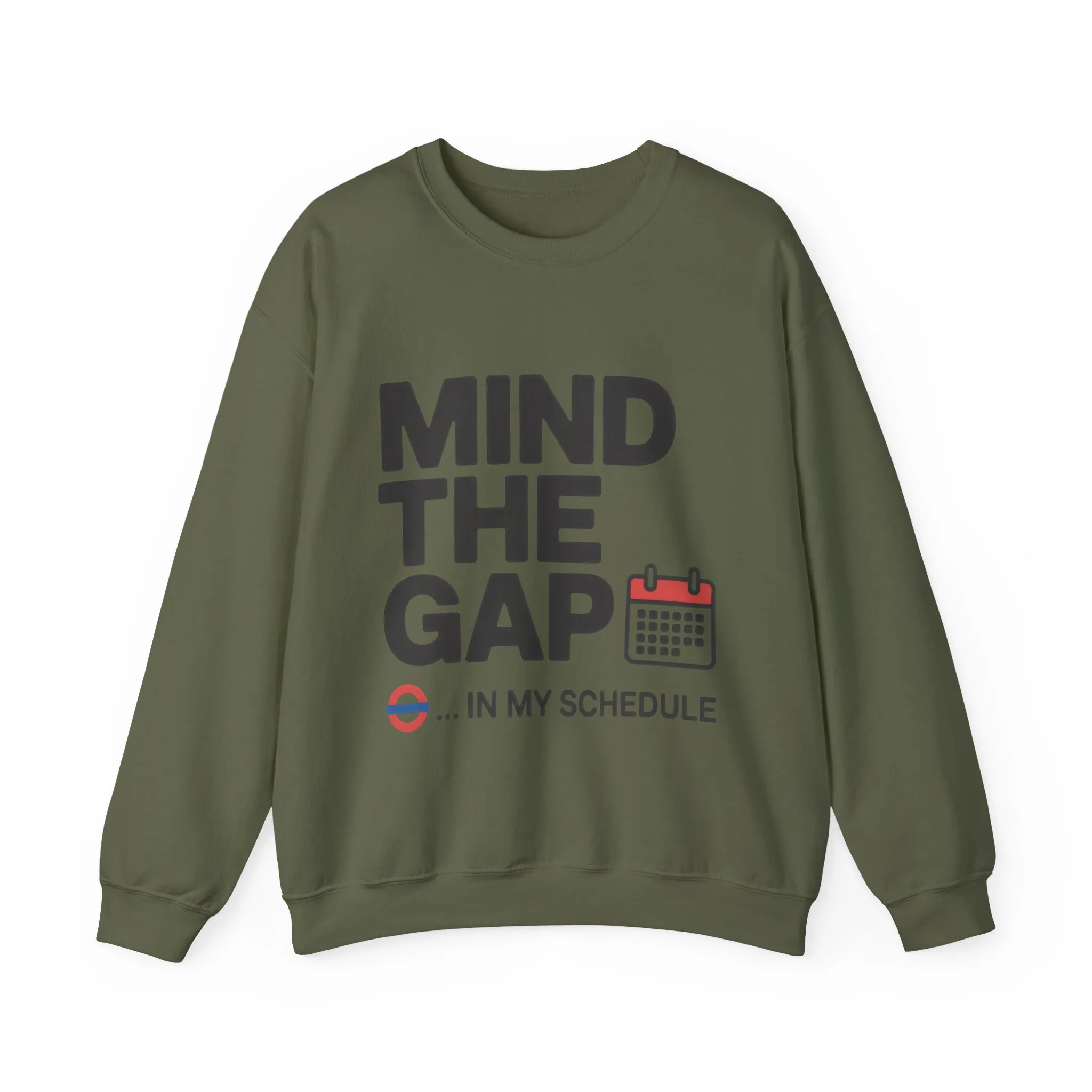 Funny Men's Sweatshirt, Mind The Gap Office Humor Graphic Pullover - Image 10