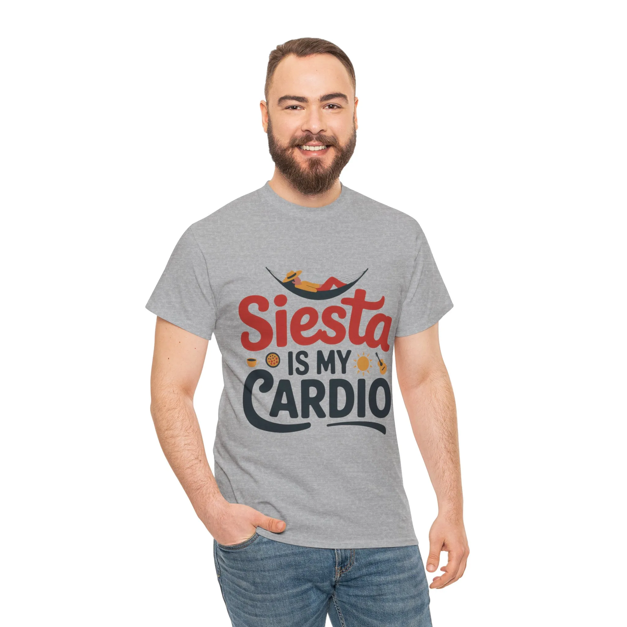 Siesta Is My Cardio Funny Mens T-Shirt Spain Humor Tee, Siesta Shirt, Siesta Culture Gift - Image 8