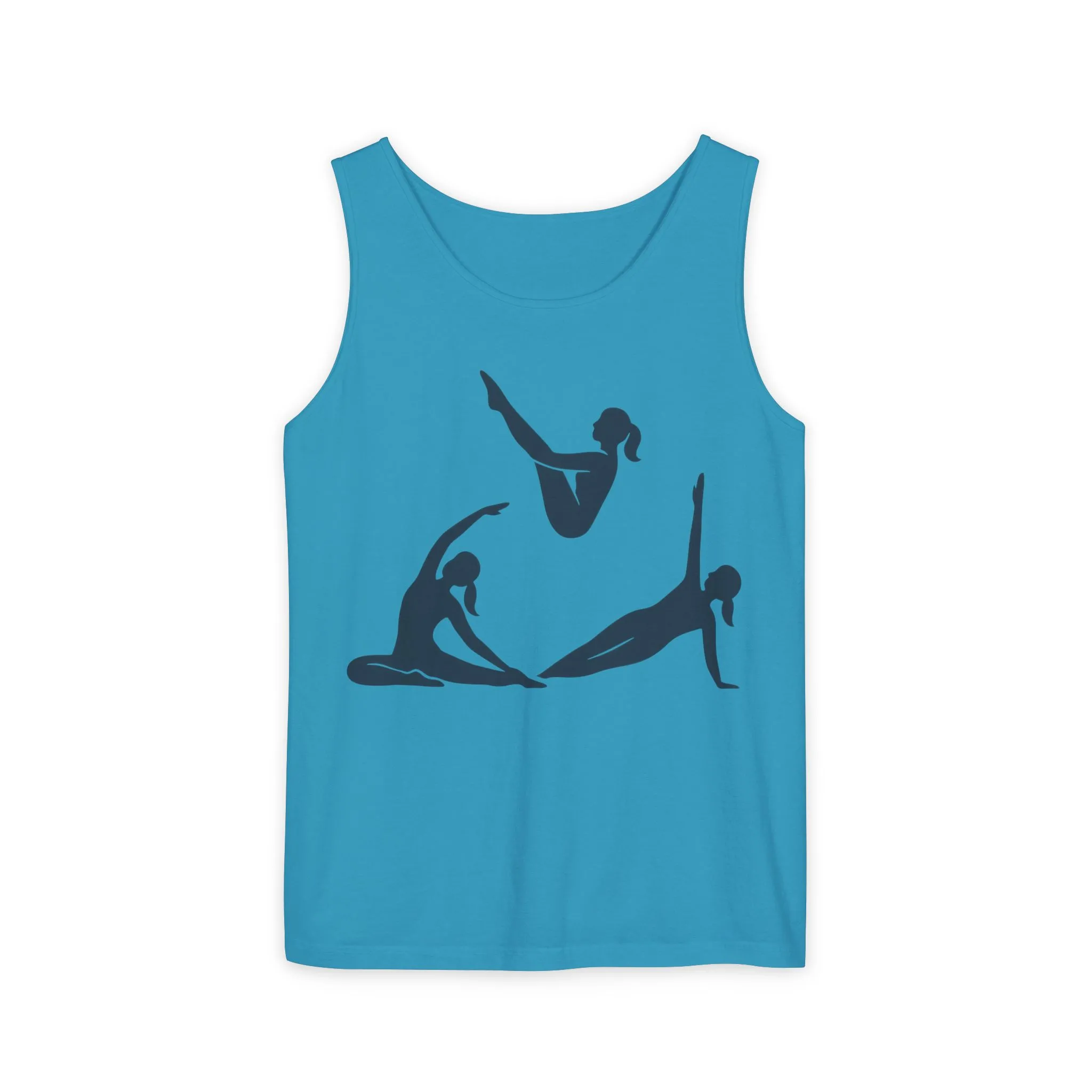 Womens Garment-Dyed Tank Top, Womens Pilates Tank Top, Yoga Fitness Graphic Top, Cute Workout Gym Shirt - Image 5