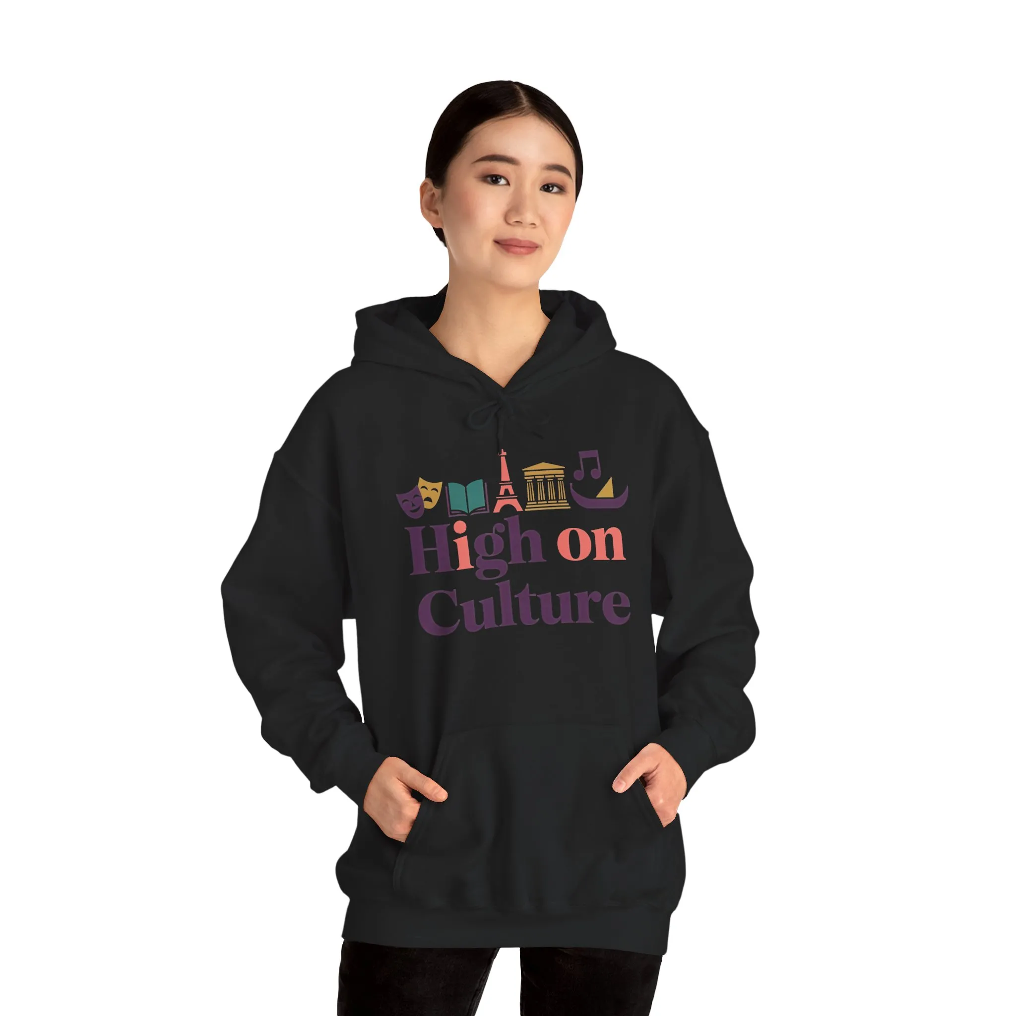 Womens Heavy Blend™ Hooded Sweatshirt, High on Culture Womens Hoodie, Cozy Cultural Graphic Hoodie - Image 11