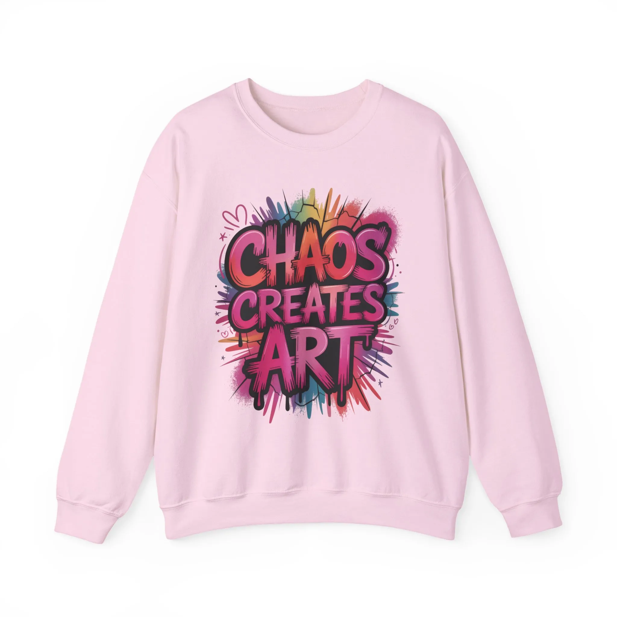Women's Heavy Blend™ Crewneck Sweatshirt, Chaos Creates Art Graffiti Sweatshirt Women's Oversized - Image 19