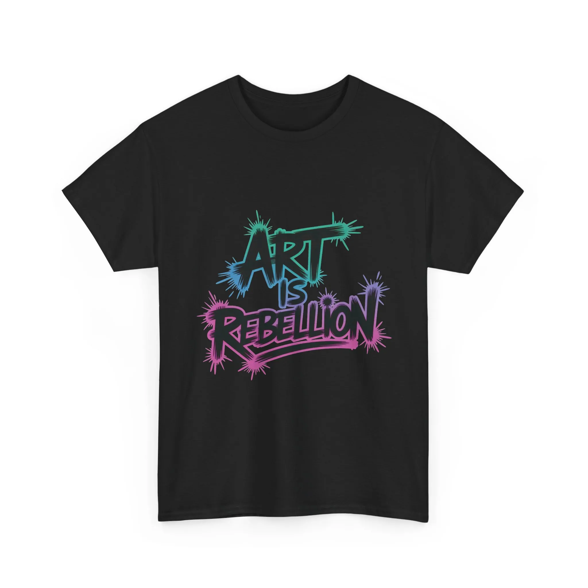 Art Is Rebellion Women's Graphic T-Shirt, Graffiti Street Art Tee, Bold Rebel Statement Top - Image 7