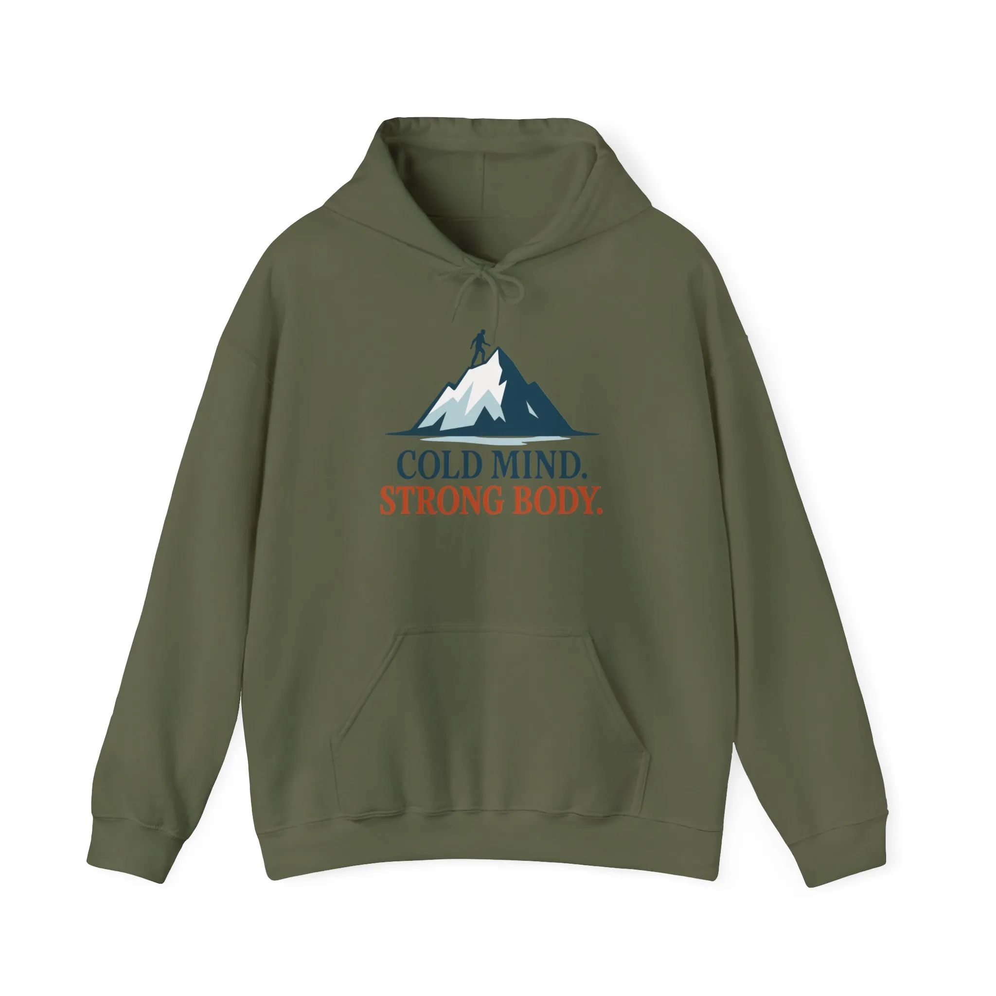 Mens Heavy Blend™ Hooded Sweatshirt, Cold Mind Strong Body Sweatshirt, Nordic Mountain Minimalist Pullover - Image 17
