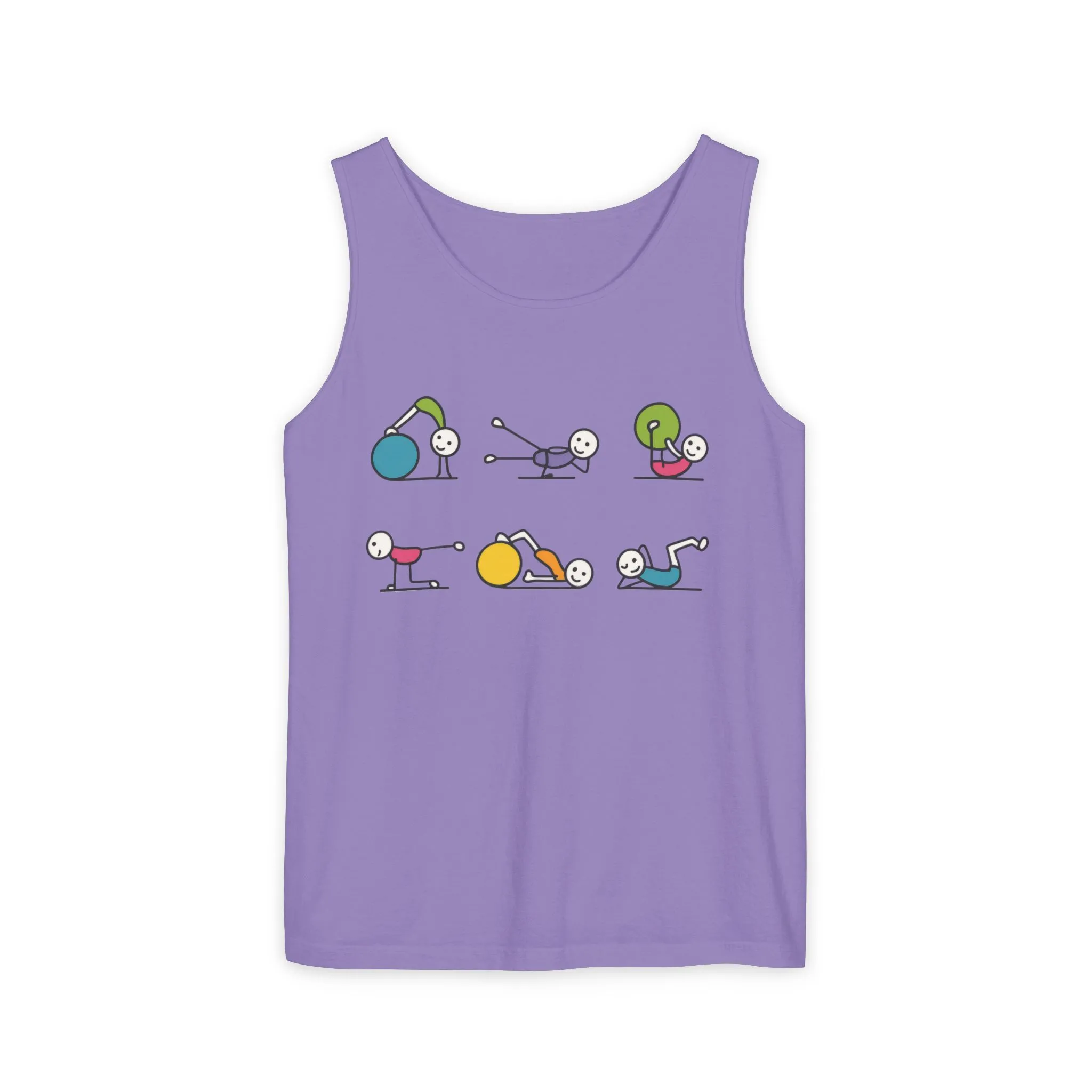 Womens Garment-Dyed Tank Top, Fit Fun Pilates Womens Tank Top, Cute Workout Shirt, Funny Yoga Gym Top for Women - Image 22