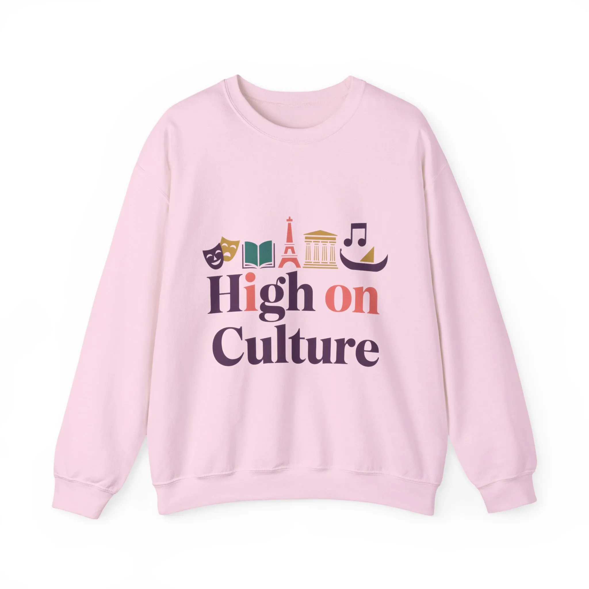 Womens Heavy Blend™ Crewneck Sweatshirt, High on Culture Womens Sweatshirt, Stylish Cultural Graphic Top - Image 25