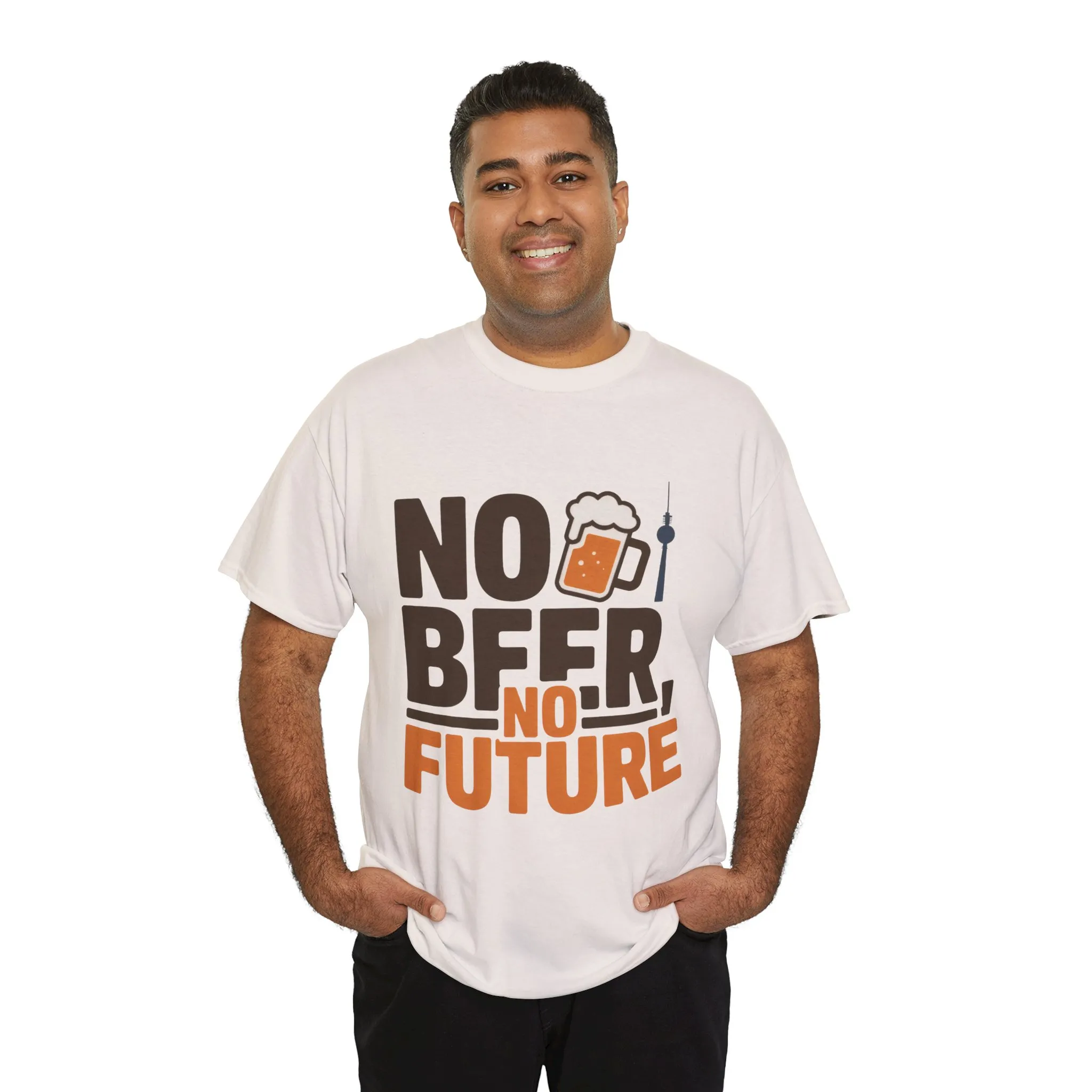 No Beer No Future Funny Beer Graphic Mens T-Shirt, Beer Tee, Beer Lover Tee - Image 9
