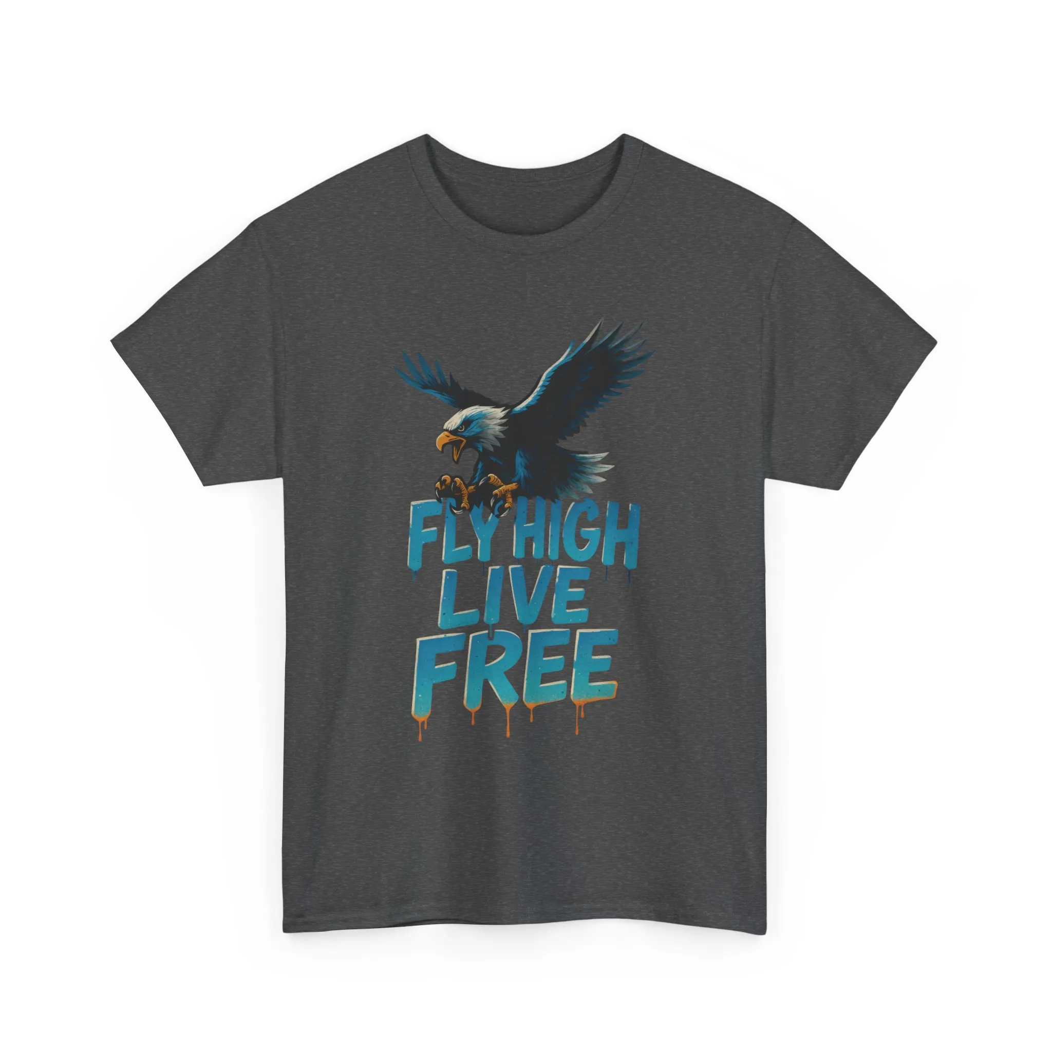 Fly High Live Free Eagle Graphic Mens T-Shirt, Eagle Tee, Fly Free Tee, Wild Flight - Image 16