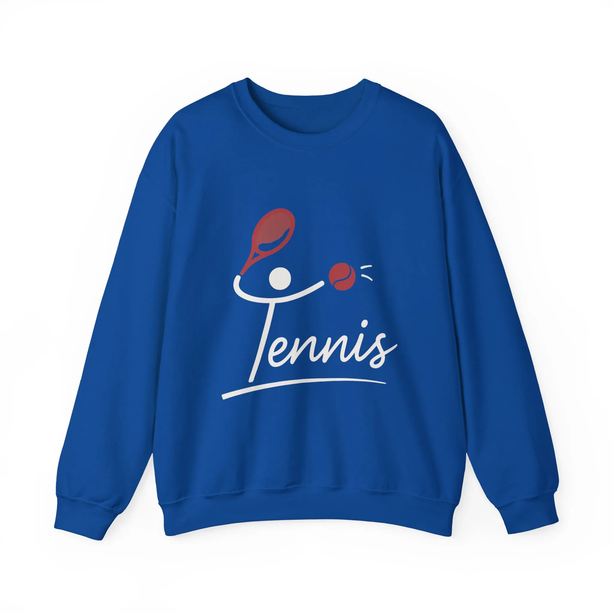 Womens Heavy Blend™ Crewneck Sweatshirt, Womens Tennis Sweatshirt, Cute Sports Graphic Pullover, Workout Gym Activewear Top - Image 25