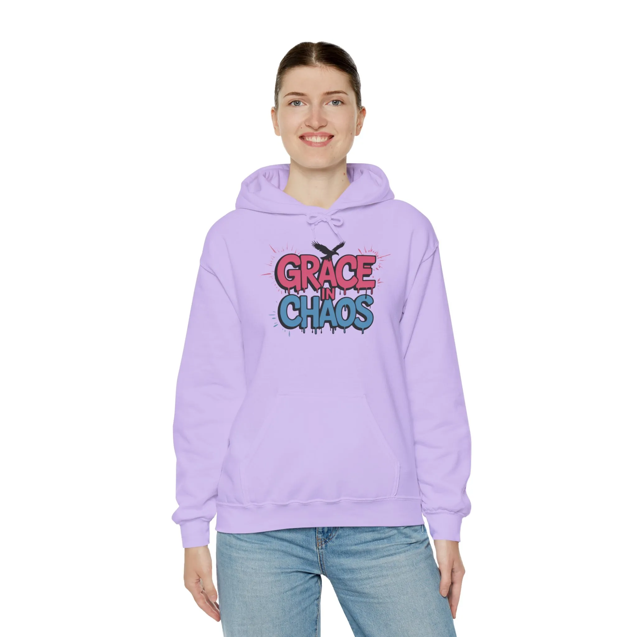 Women's Hoodie Grace in Chaos, Graffiti Dripping Street Art Urban Hoodie, Bold Graphic Pullover - Image 32