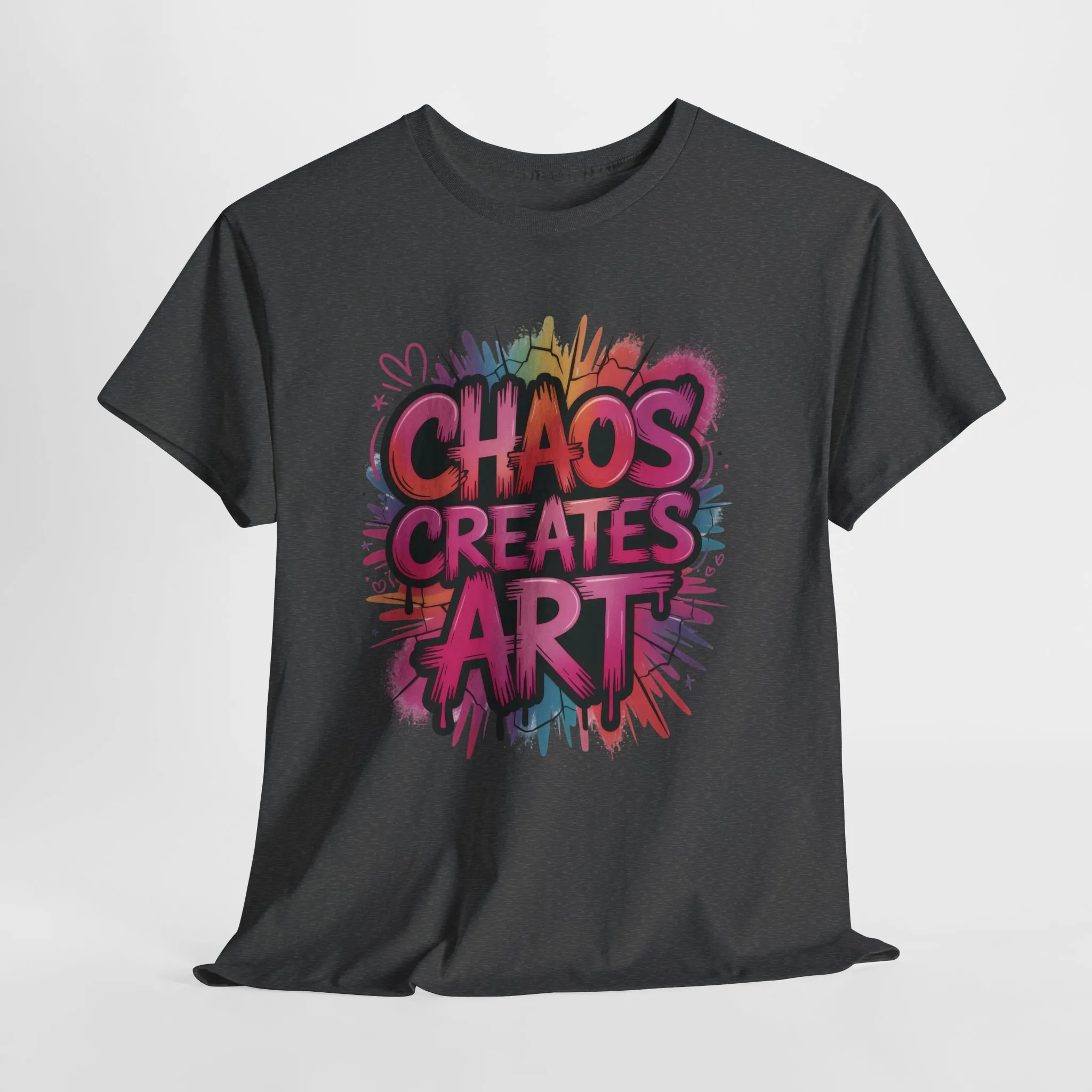 Chaos Creates Art Colorful Graffiti Womens Graphic Tee, Graffiti Shirt, Streetwear Tee - Image 10