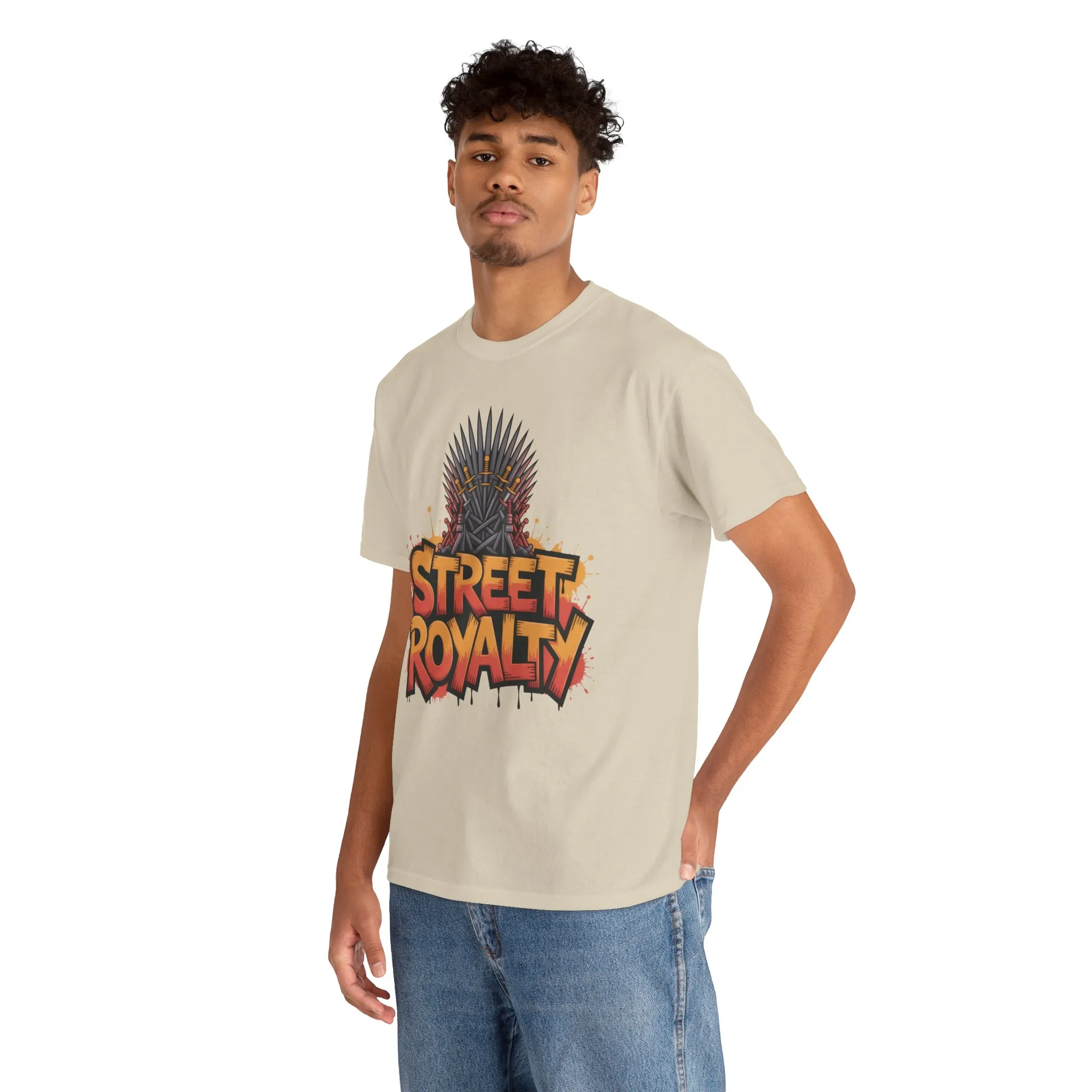Street Royalty Men's T-Shirt, Graffiti Crown Graphic Tee, Urban Streetwear Top for Skaters and Hip Hop Style - Image 30