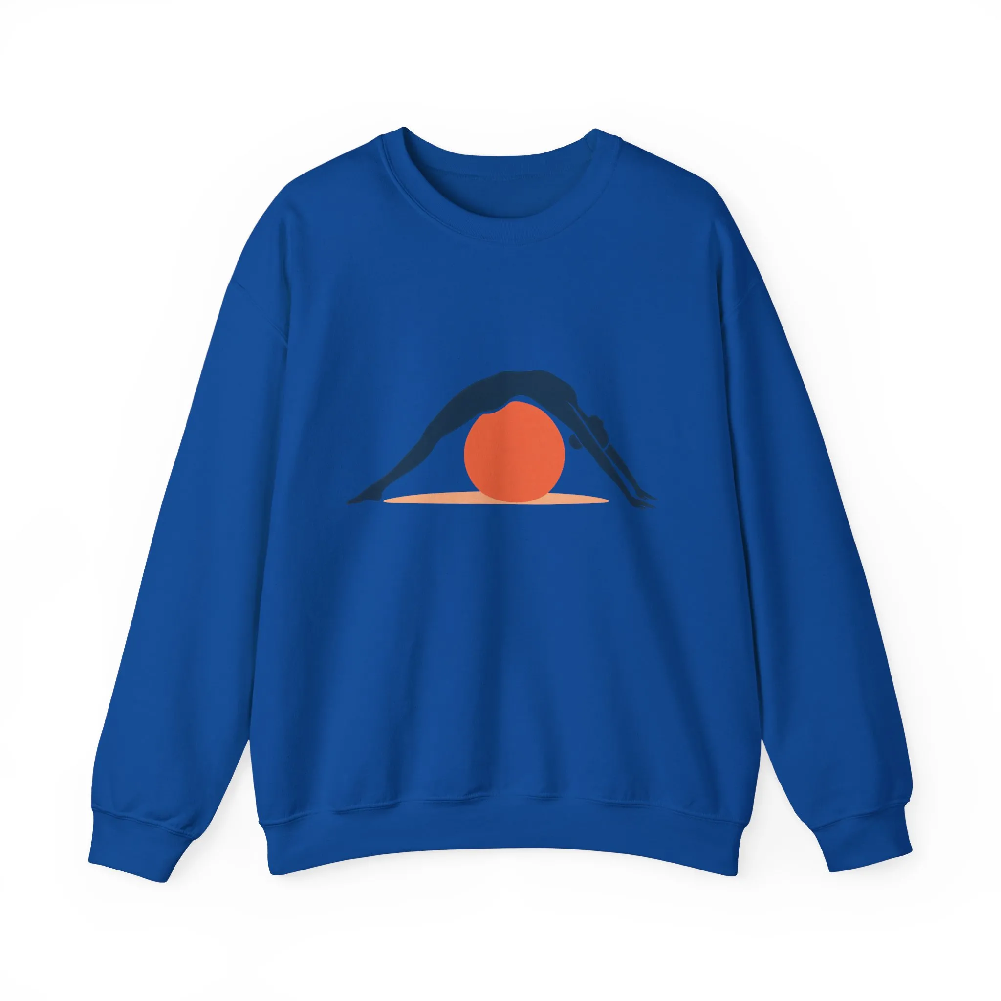 Womens Heavy Blend™ Crewneck Sweatshirt, Womens Pilates Sweatshirt, Yoga Fitness Graphic Pullover, Cute Workout Top - Image 16