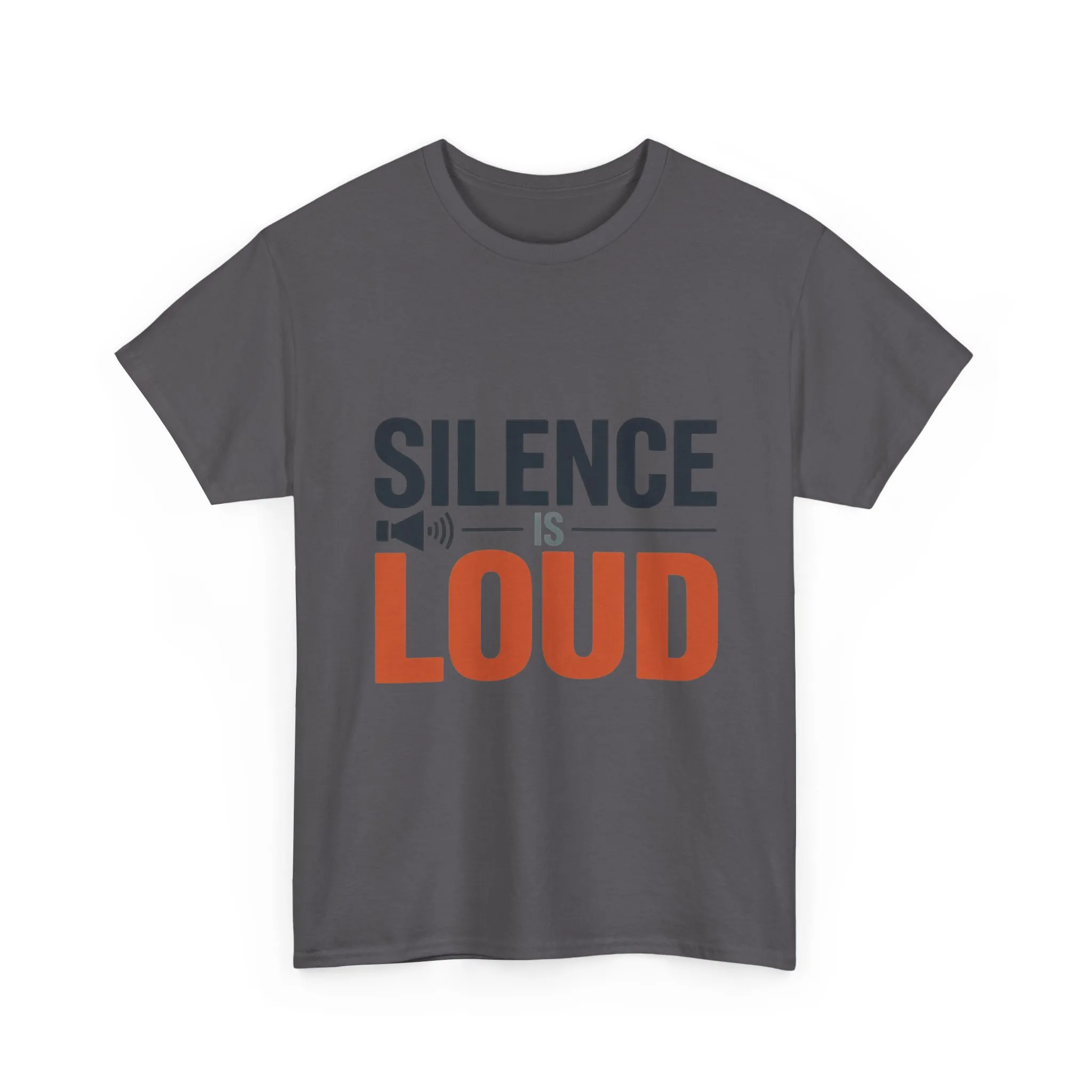 Silence Is Loud Motivational Quote Mens T-Shirt, Silence Tee, ironic Tee, Graphic Tee - Image 22
