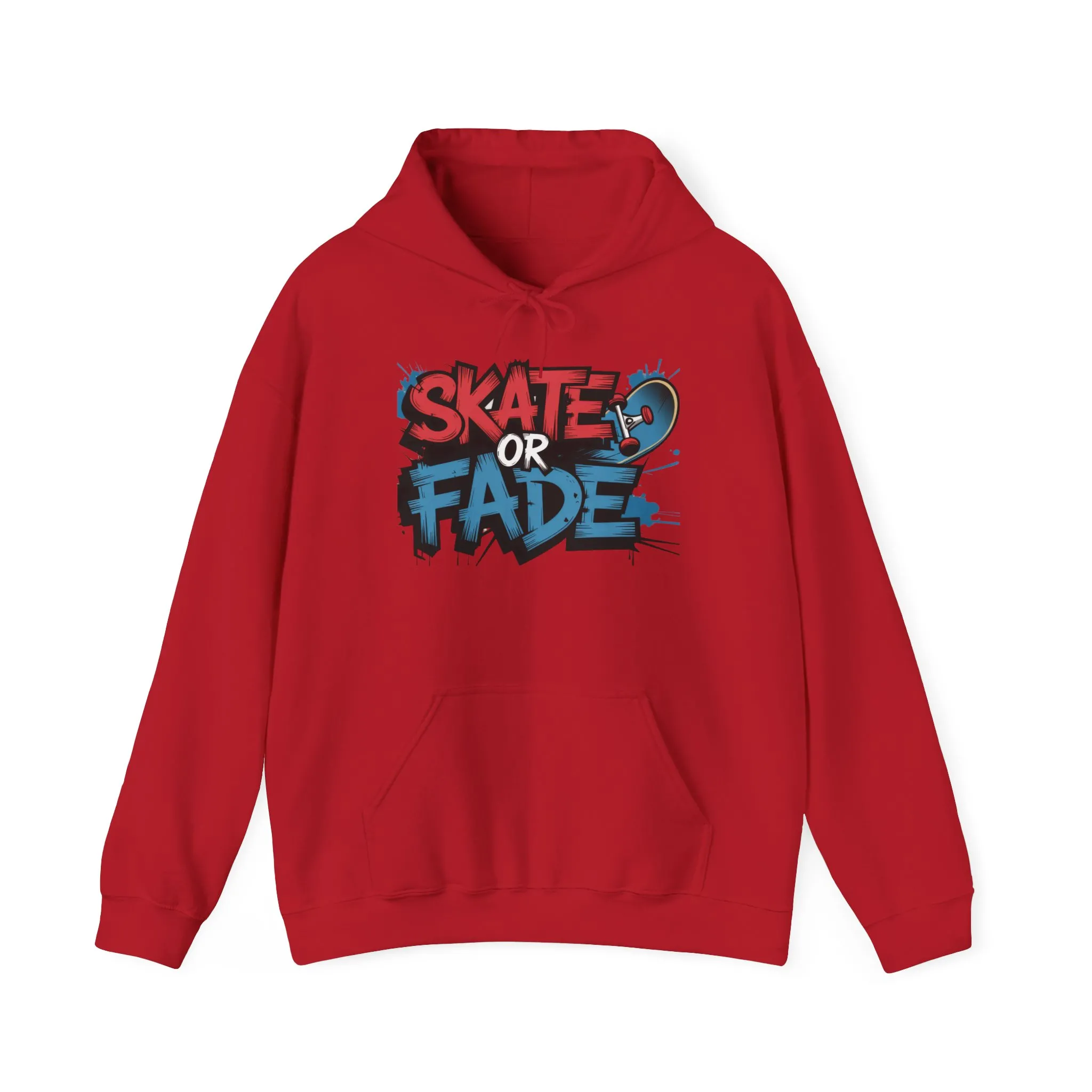 Skate Or Fade Men's Hoodie, Graffiti Skateboarding Pullover, Urban Streetwear Hoodie for Skaters - Image 43