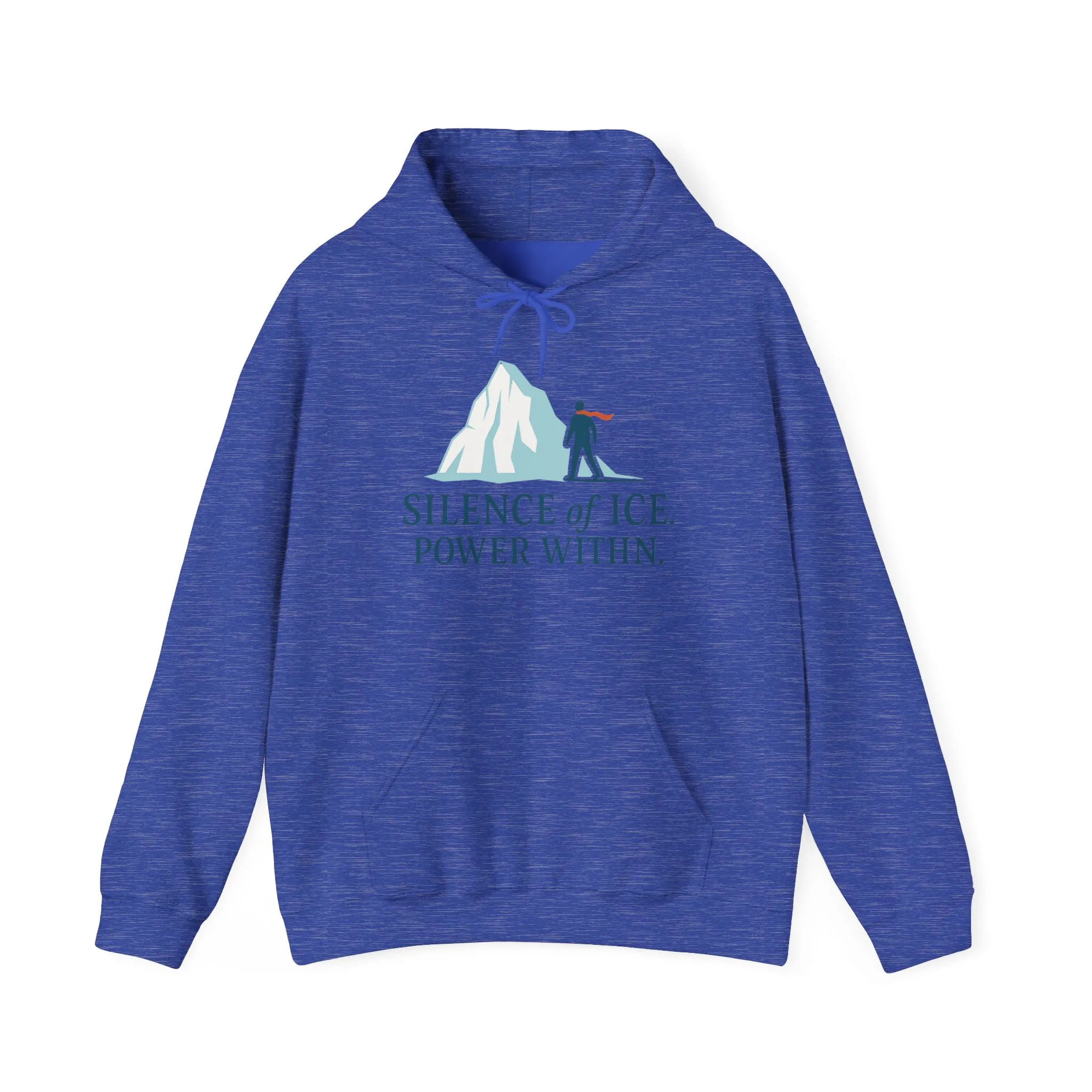 Mens Heavy Blend™ Hooded Sweatshirt, Silence of Ice Power Within Hoodie, Nordic Minimal Iceberg Graphic Streetwear - Image 29