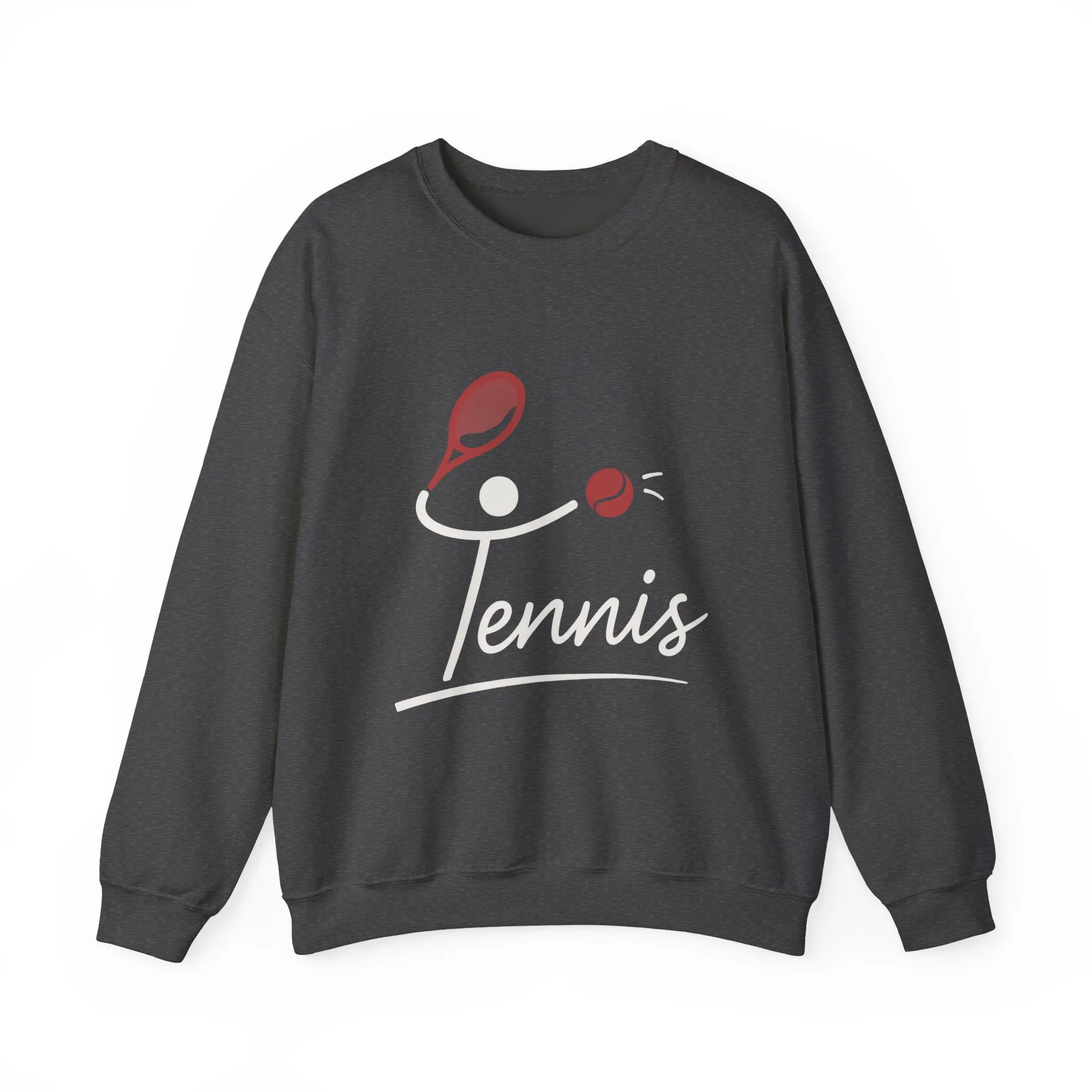 Womens Heavy Blend™ Crewneck Sweatshirt, Womens Tennis Sweatshirt, Cute Sports Graphic Pullover, Workout Gym Activewear Top - Image 13