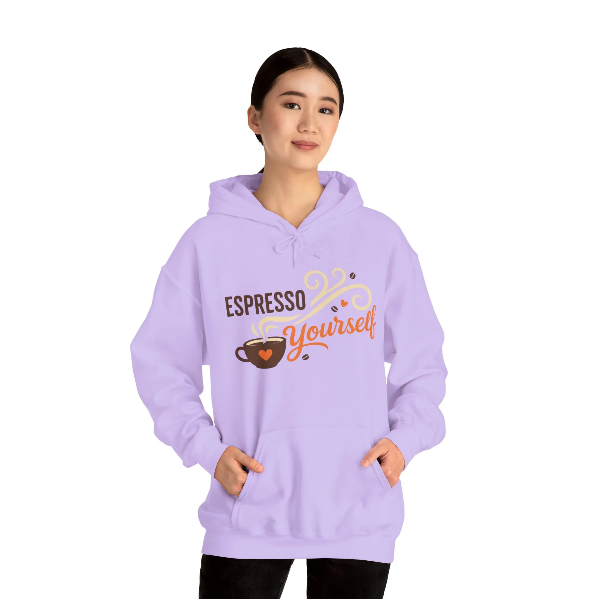 Espresso Yourself Coffee Hoodie, Funny Womens Barista Gift, Cozy Cafe Sweatshirt - Image 27