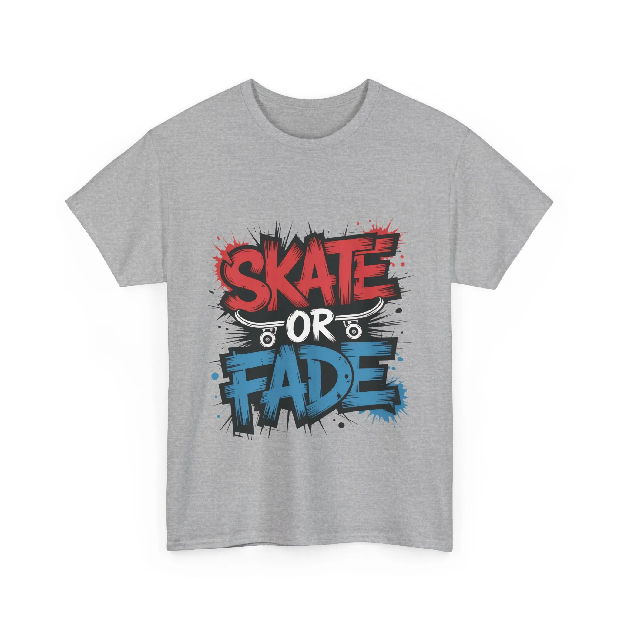 Skate Or Fade Men's T-Shirt, Graffiti Skateboarding Graphic Tee, Urban Streetwear Skater Top - Image 7
