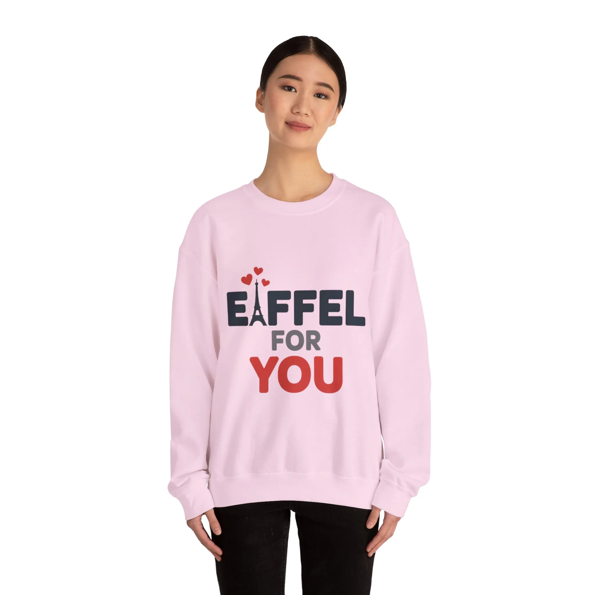 Womens Heavy Blend™ Crewneck Sweatshirt, Eiffel For You Romantic Paris Womens Sweatshirt