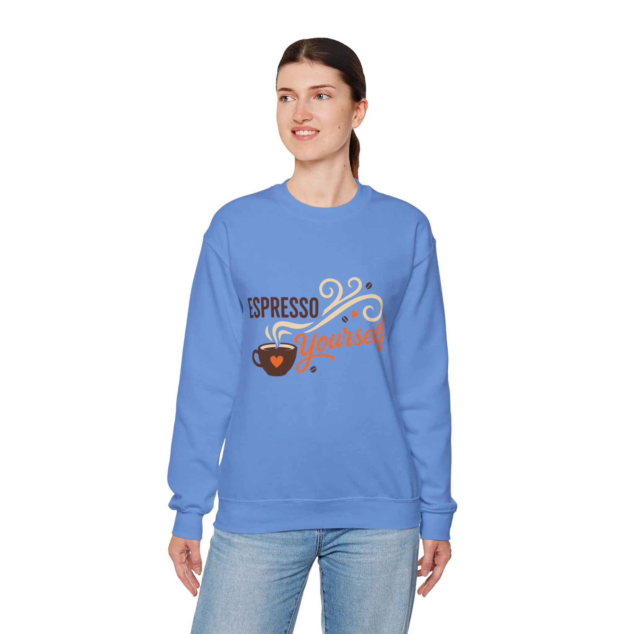Espresso Yourself Womens Sweatshirt, Coffee Lover Pullover, Funny Barista Gift - Image 15